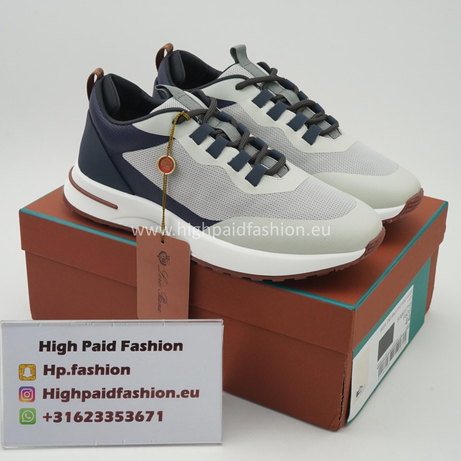 Loro Piana Week End Walk Sneakers Technical Mesh Flaxen