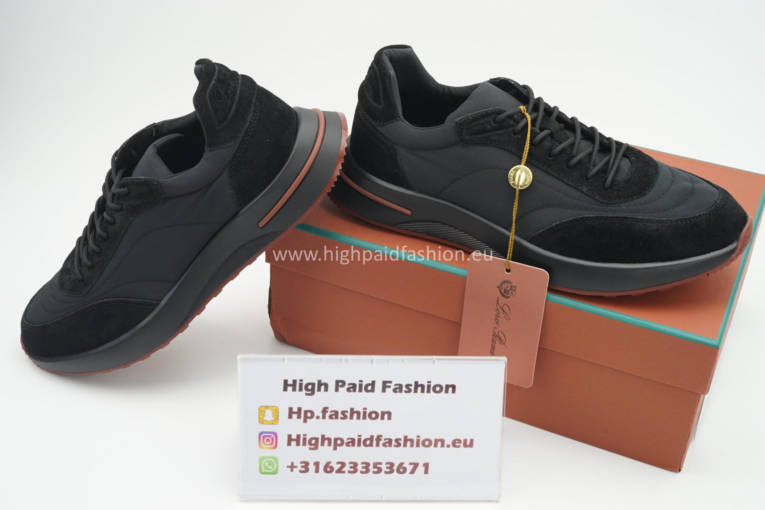 Loro Piana Week End Walk Black On Black - Image 3