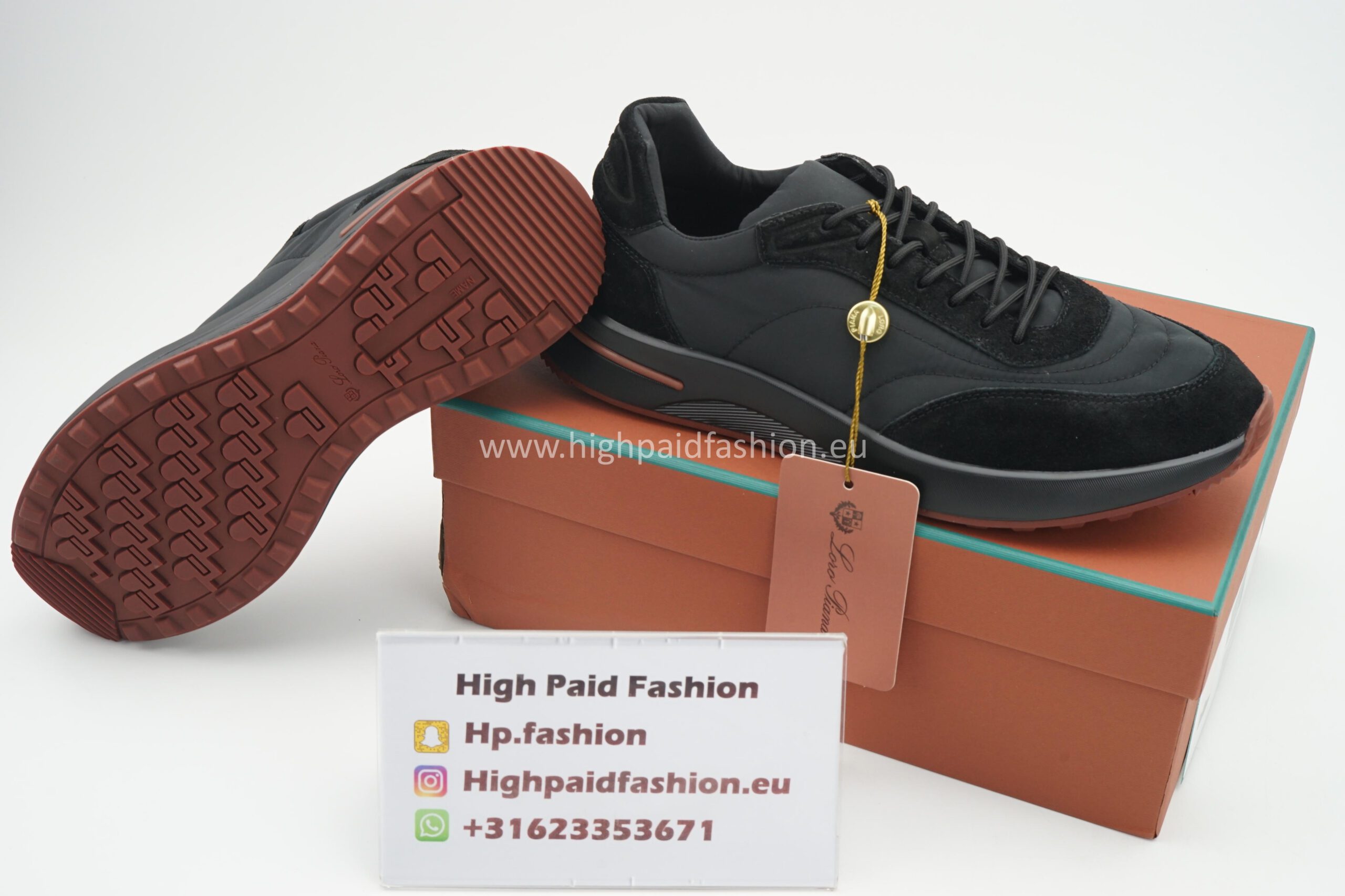 Loro Piana Week End Walk Black On Black - Image 4