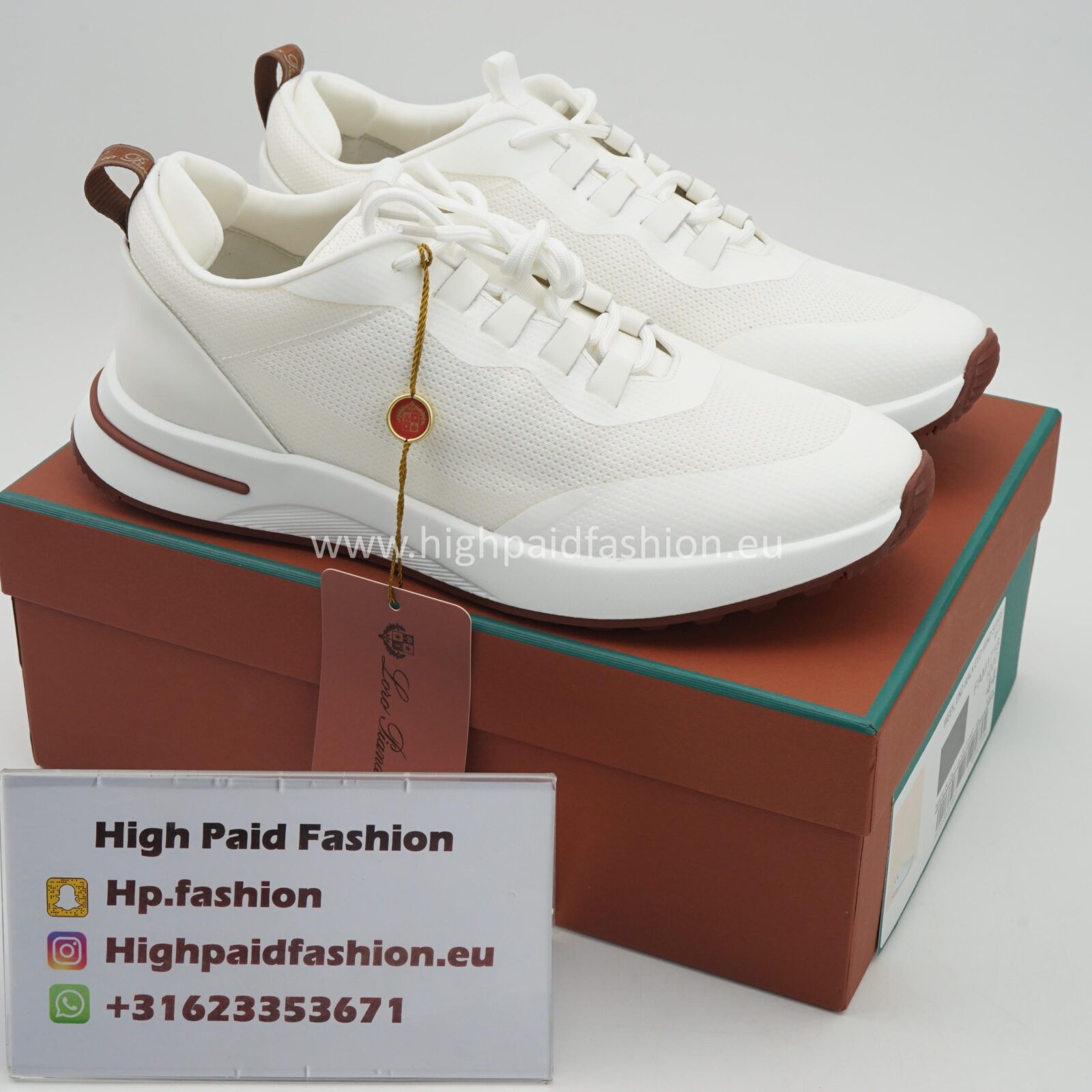 Loro Piana Week End Walk Technical Mesh White
