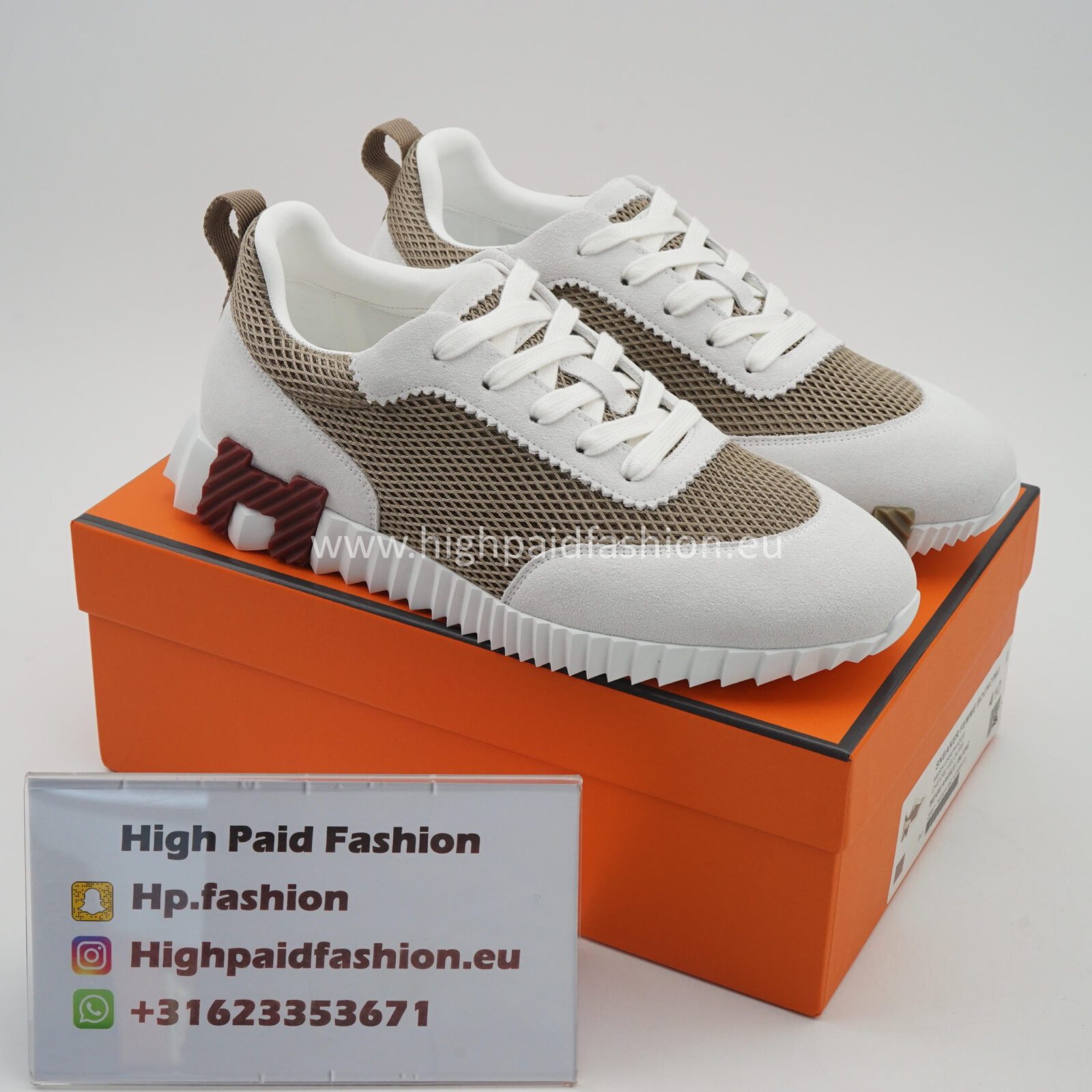 Hermes Bouncing Beige Brown