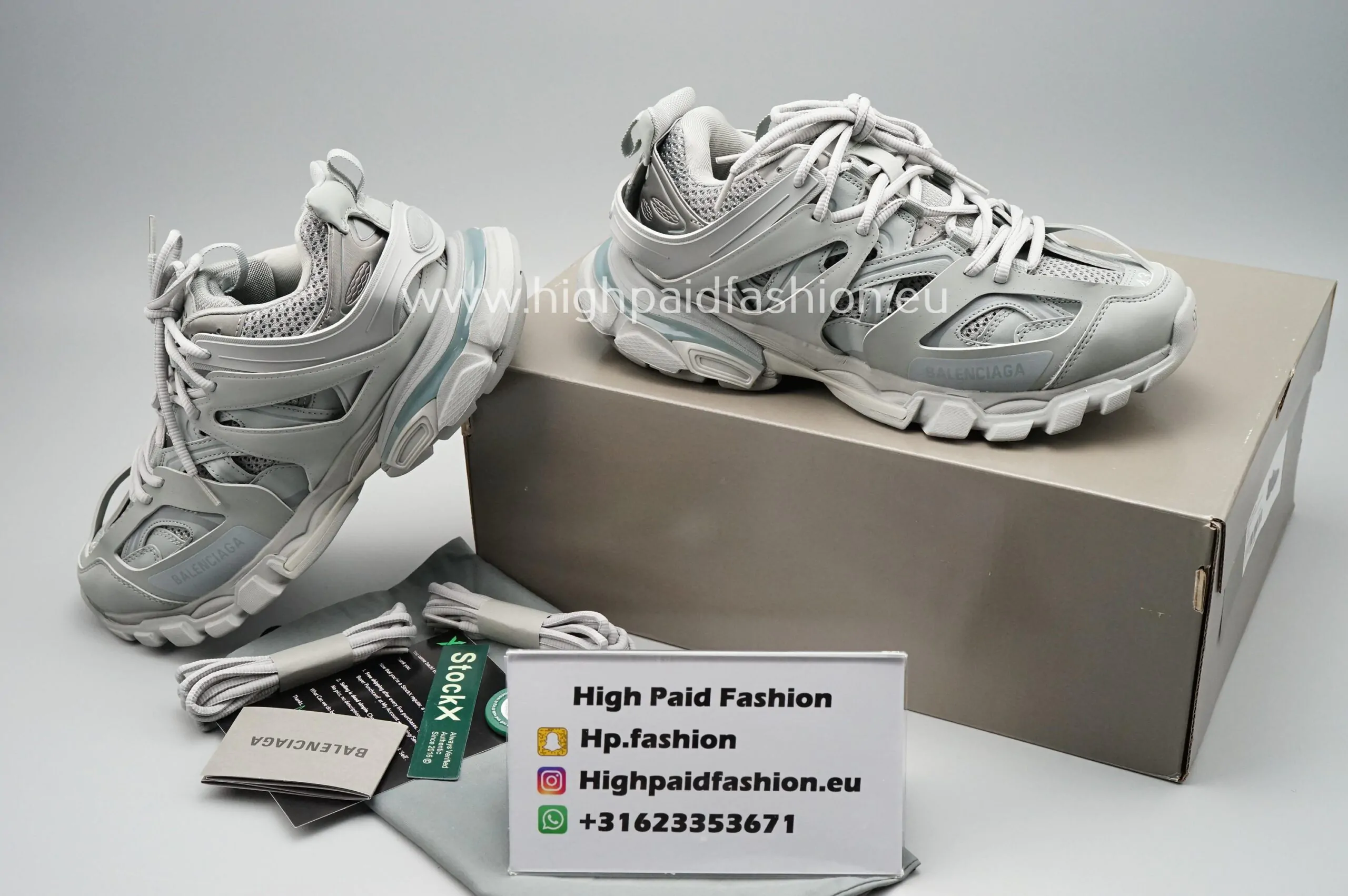 Balenciaga Track Runners Grey - Afbeelding 2