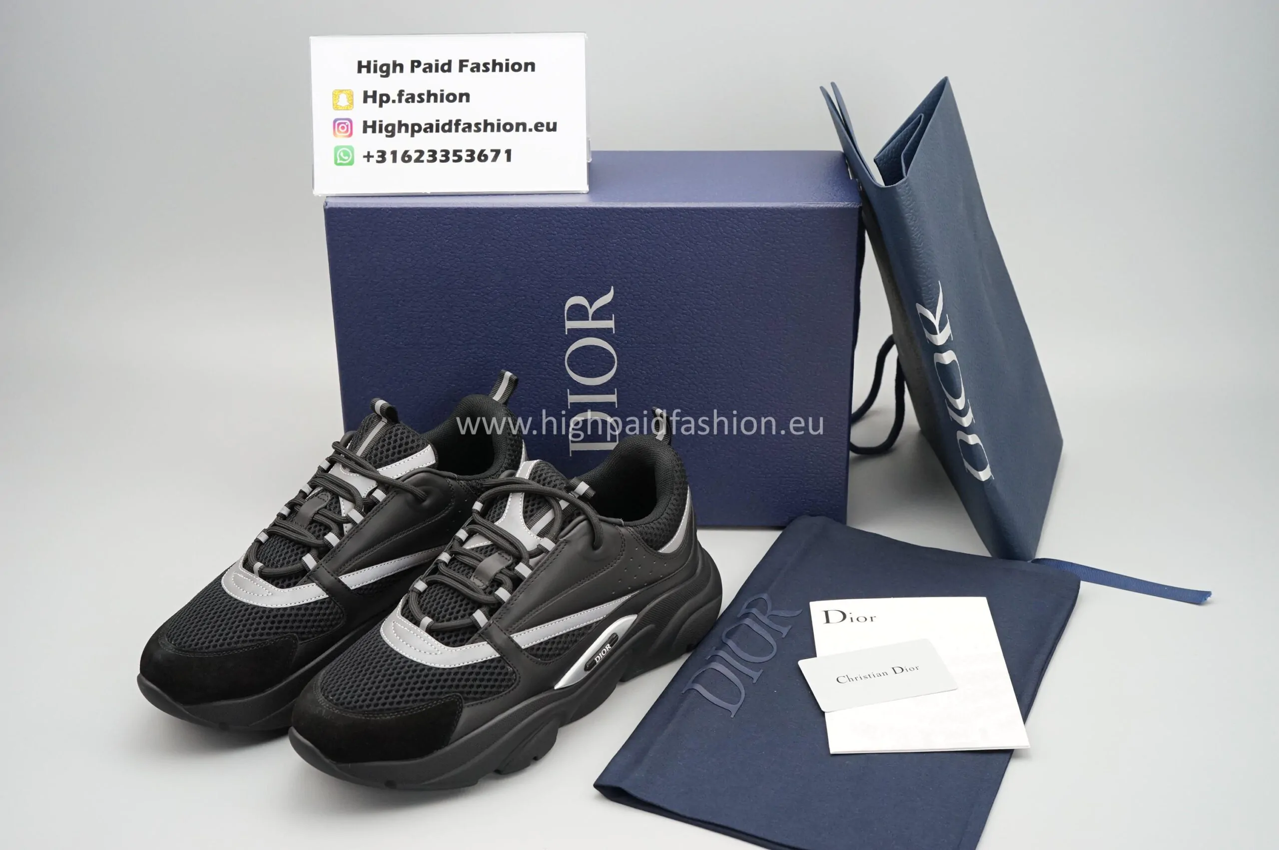 Dior B22 Black on Black Best Quality - Afbeelding 4