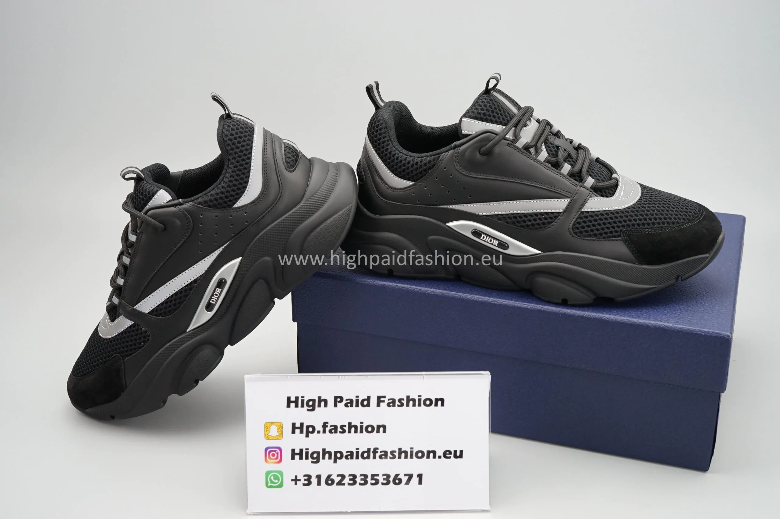 Dior B22 Black on Black Best Quality - Afbeelding 2