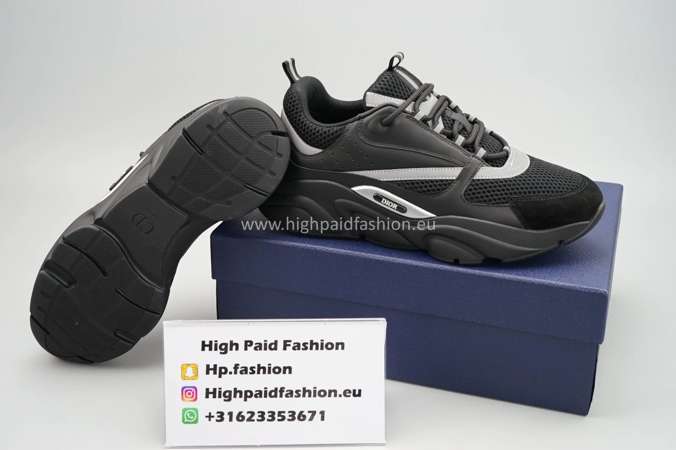 Dior B22 Black on Black Best Quality - Afbeelding 3