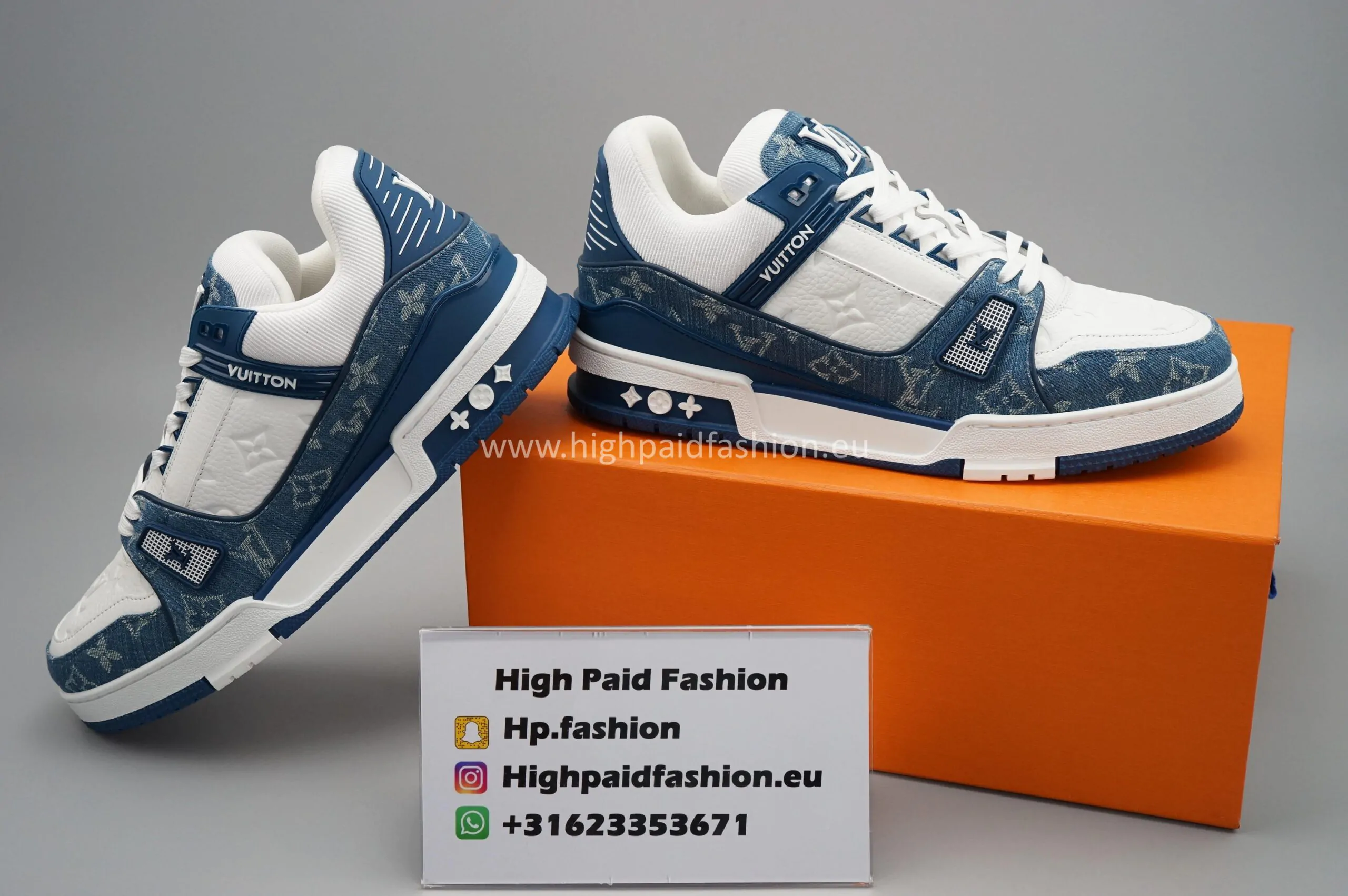 LV Trainers Blue - Afbeelding 2