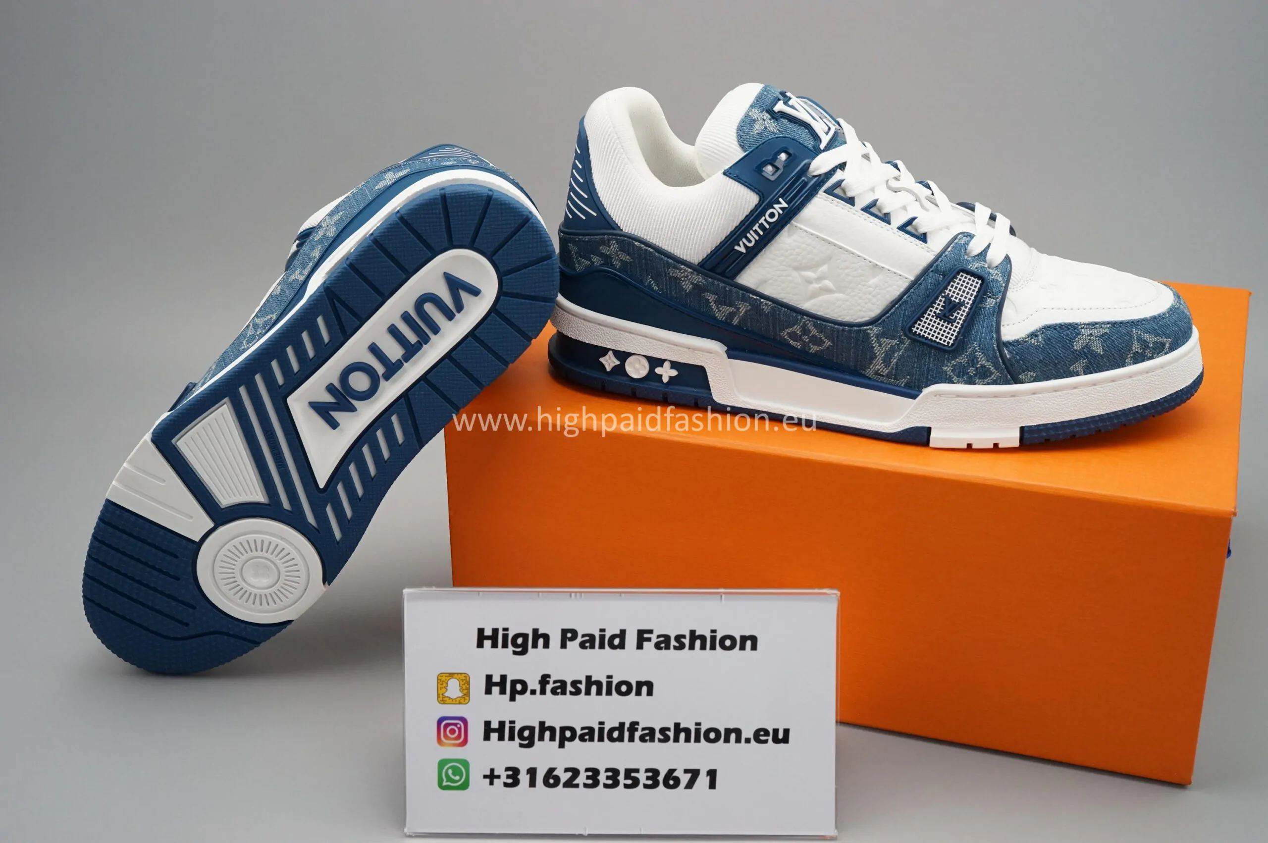 LV Trainers Blue - Afbeelding 3