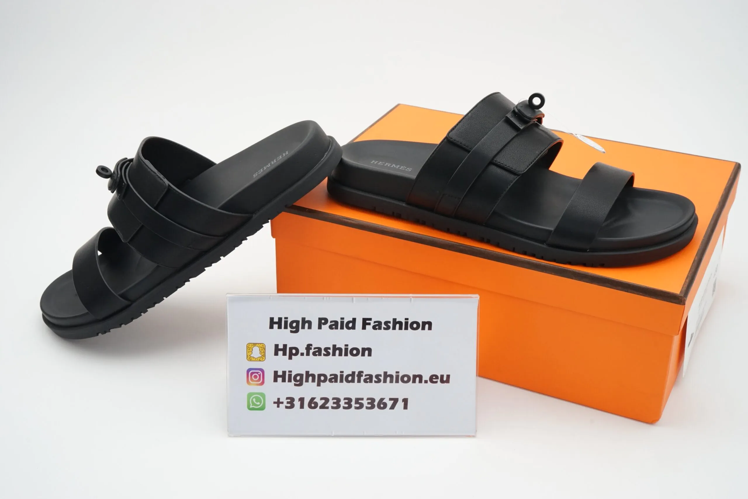 Hermes Jackson Sandals Black - Afbeelding 3