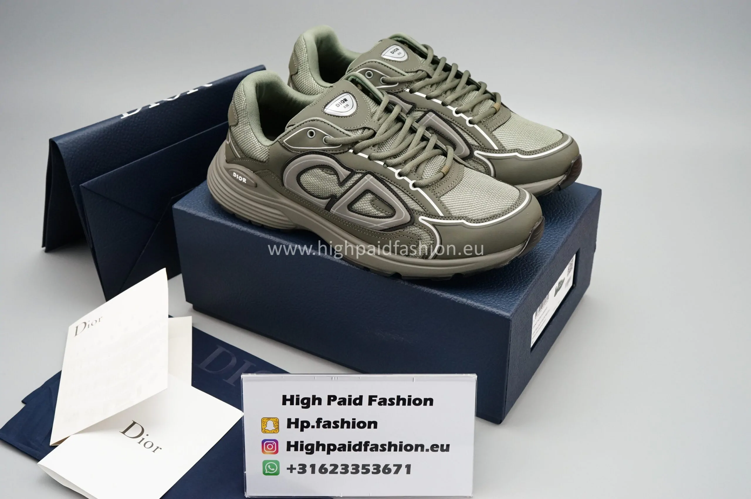 Dior B30 Olive Blackich Green