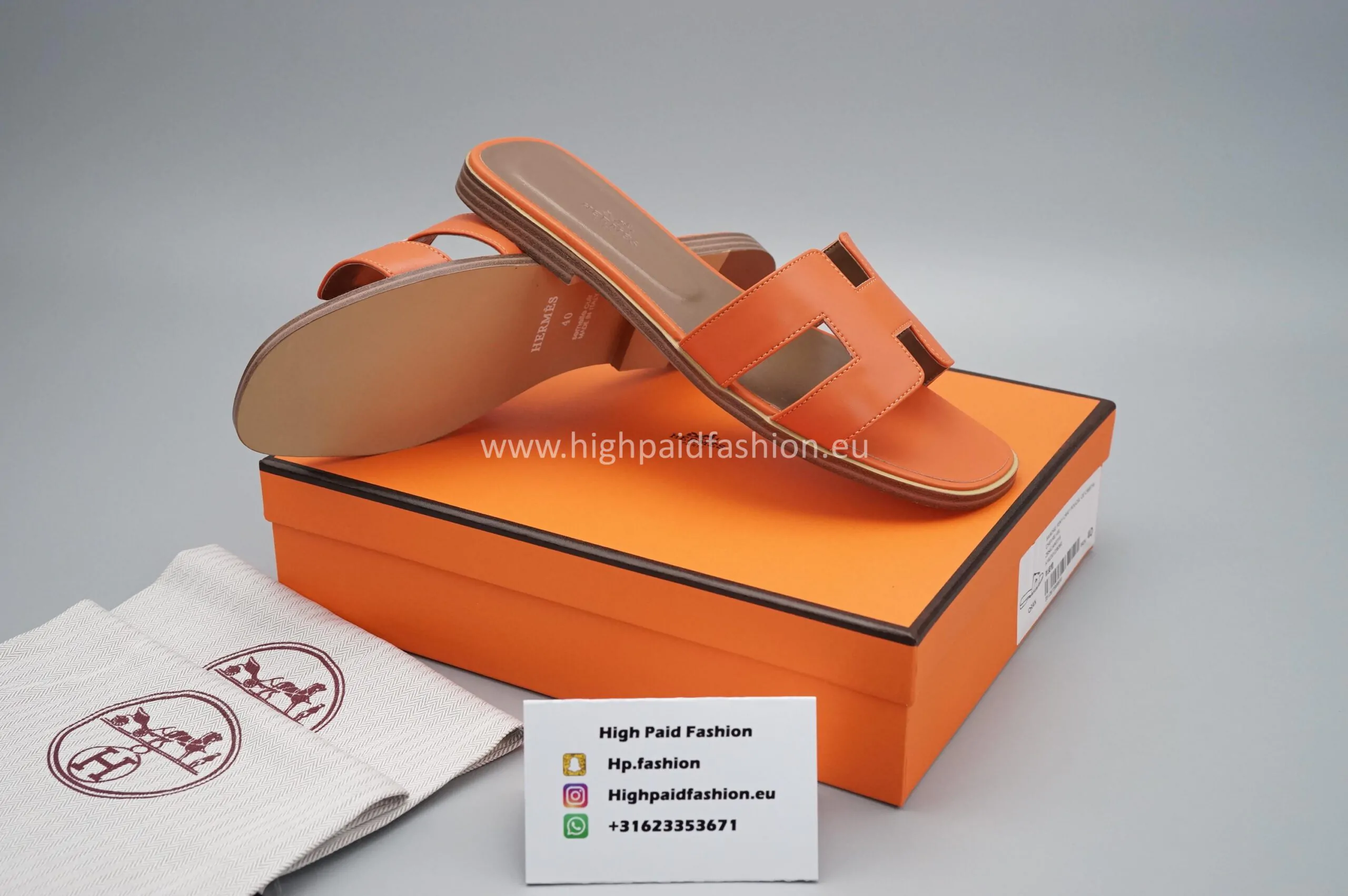 Hermes Dames Orange - Afbeelding 2