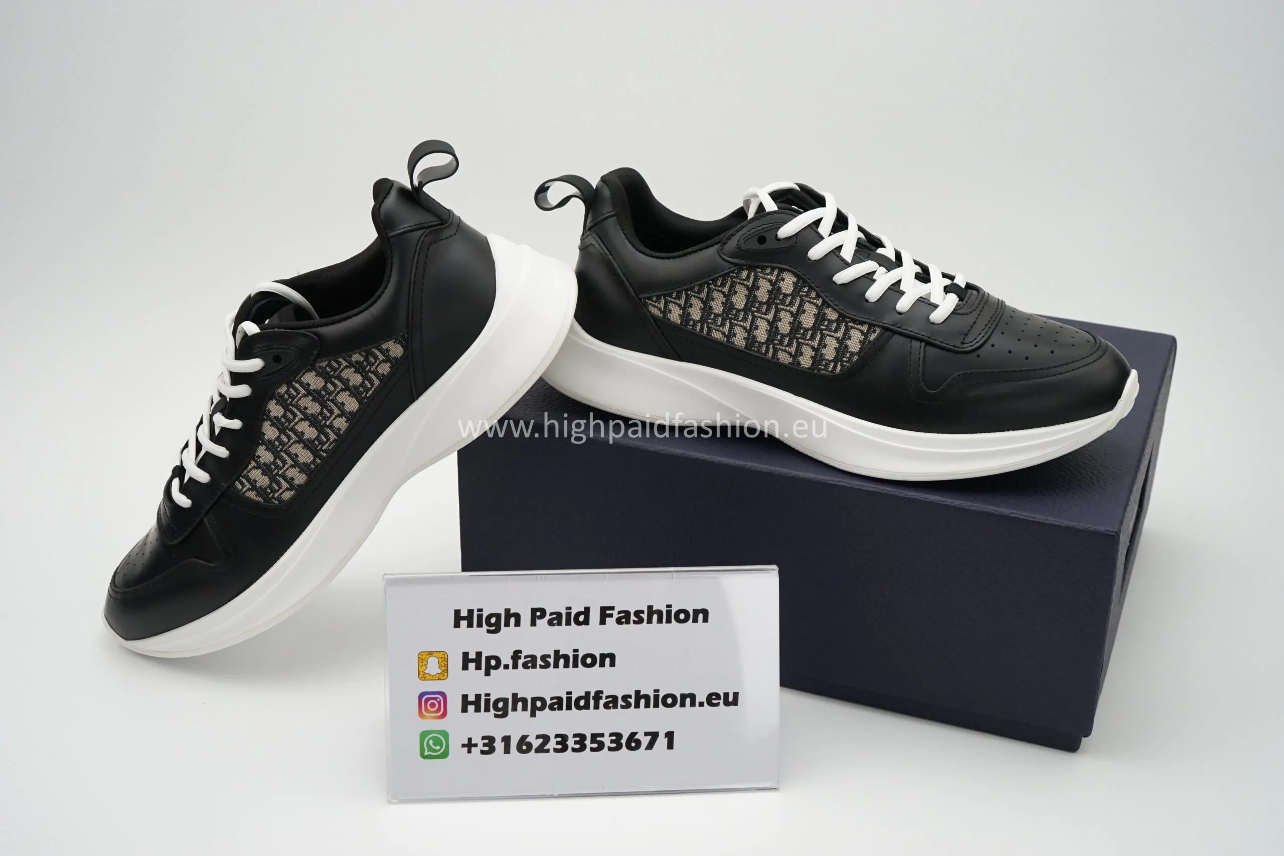 Dior B25 Black/White Glans - Afbeelding 3
