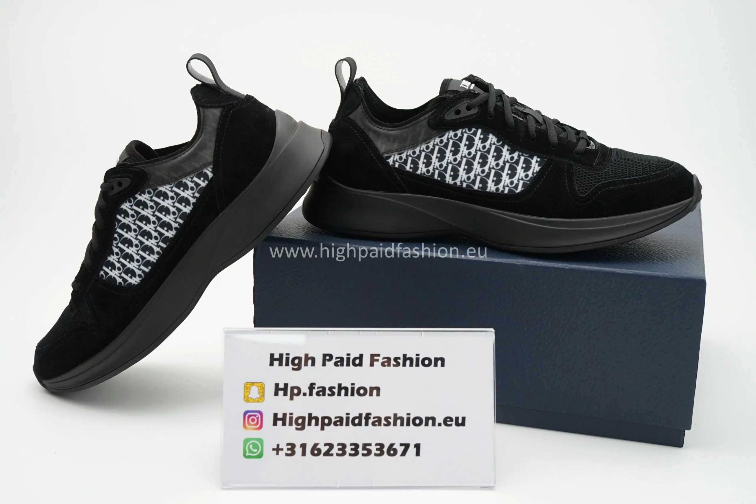 Dior B25 Black on Black Suede - Afbeelding 3