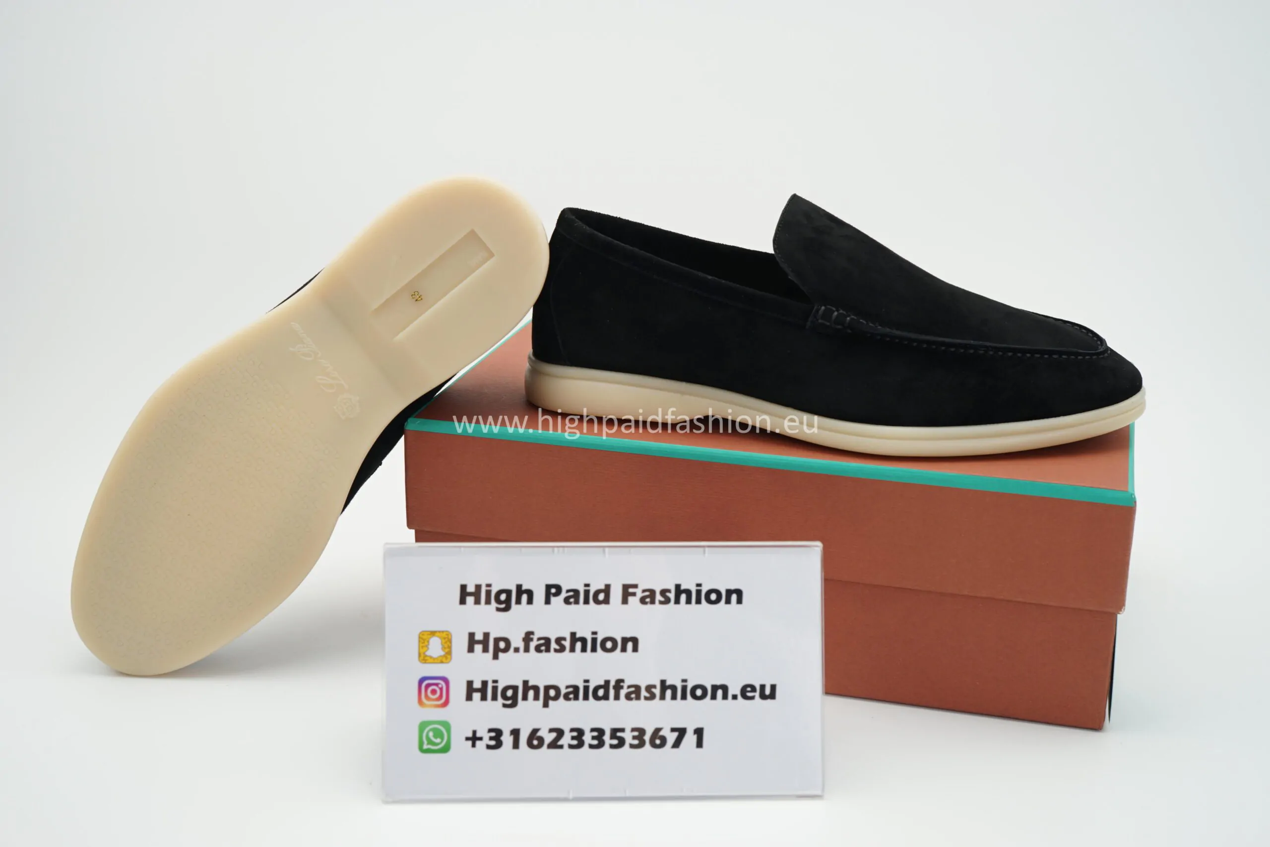 Loro Piana Summer Walk Loafers Zwart - Bild 4