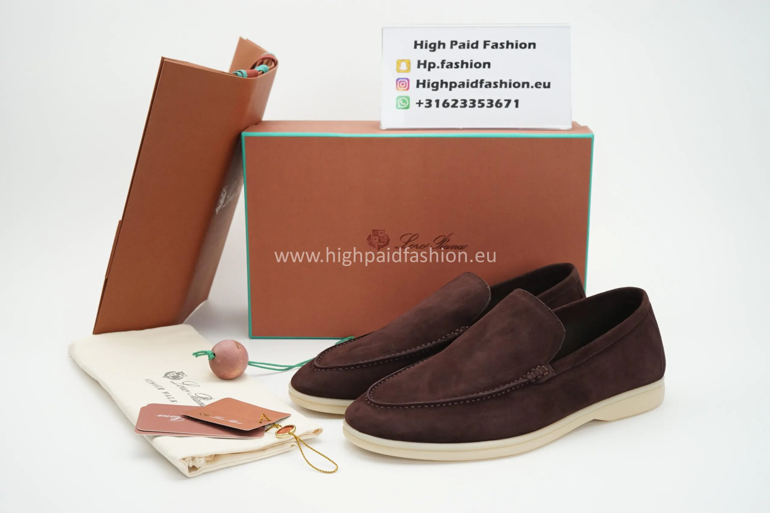 Loro Piana Summer Walk Loafers Coffee - Afbeelding 2