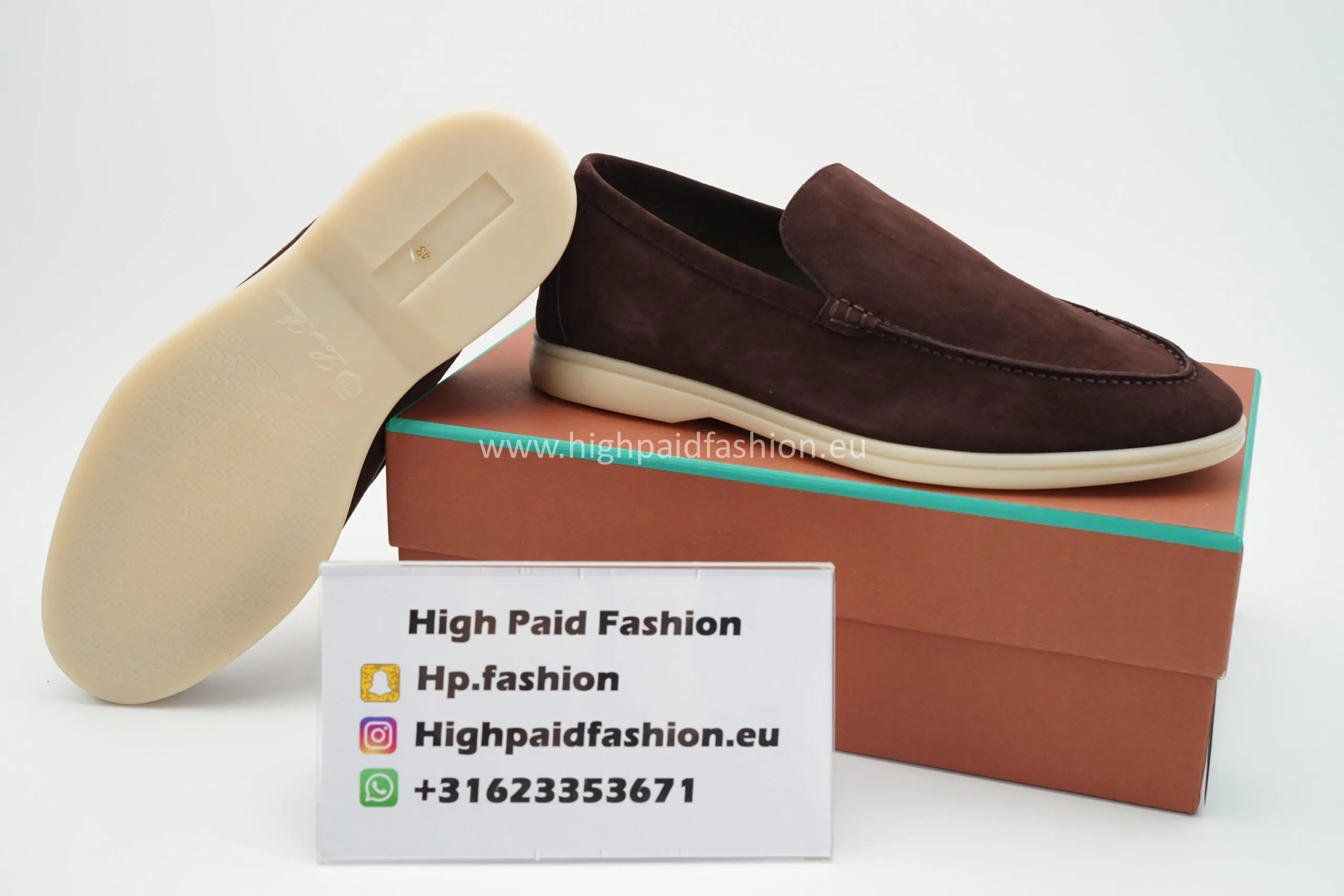 Loro Piana Summer Walk Loafers Coffee - Afbeelding 4