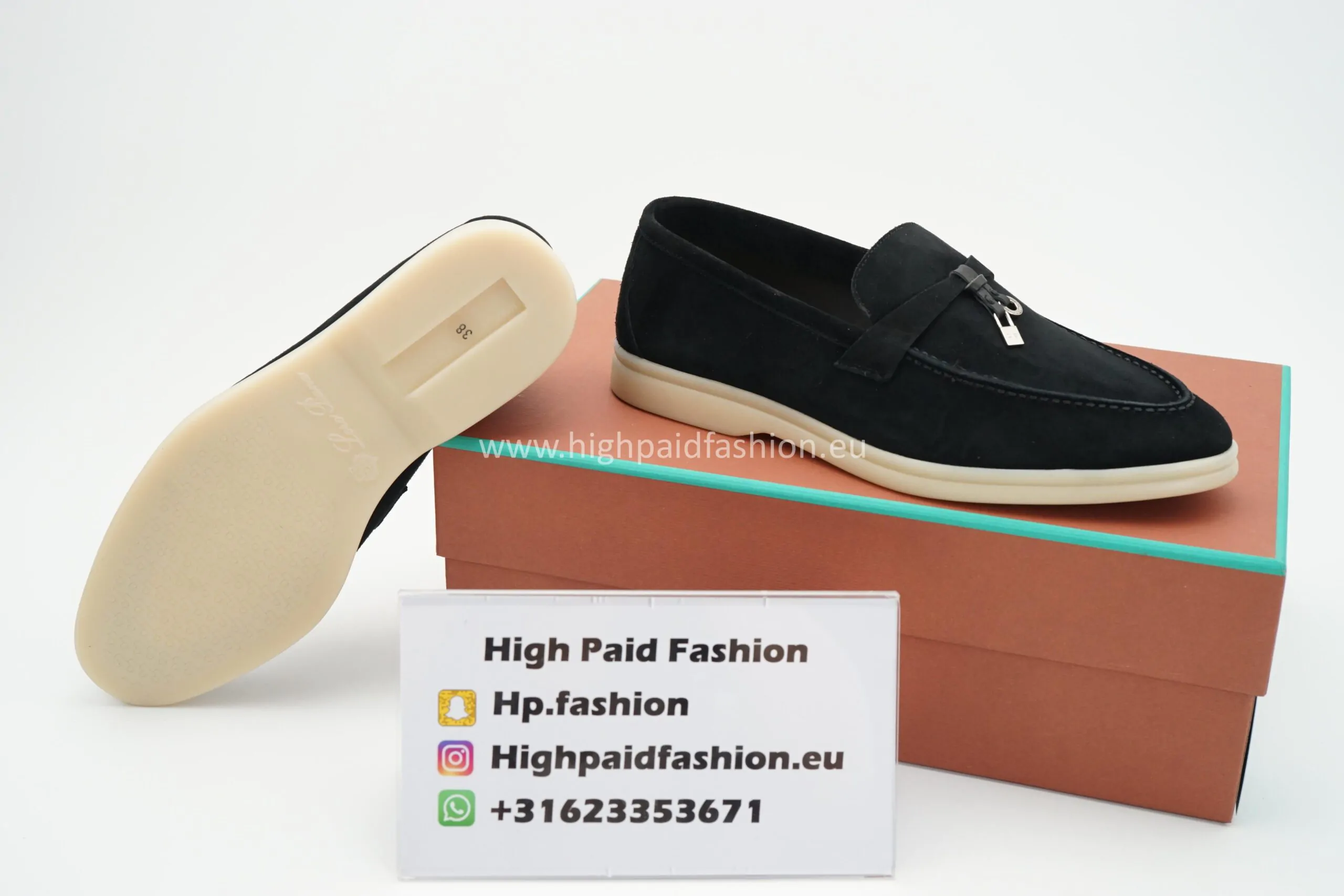 Loro Piana Summer Walk Zwart - Afbeelding 4