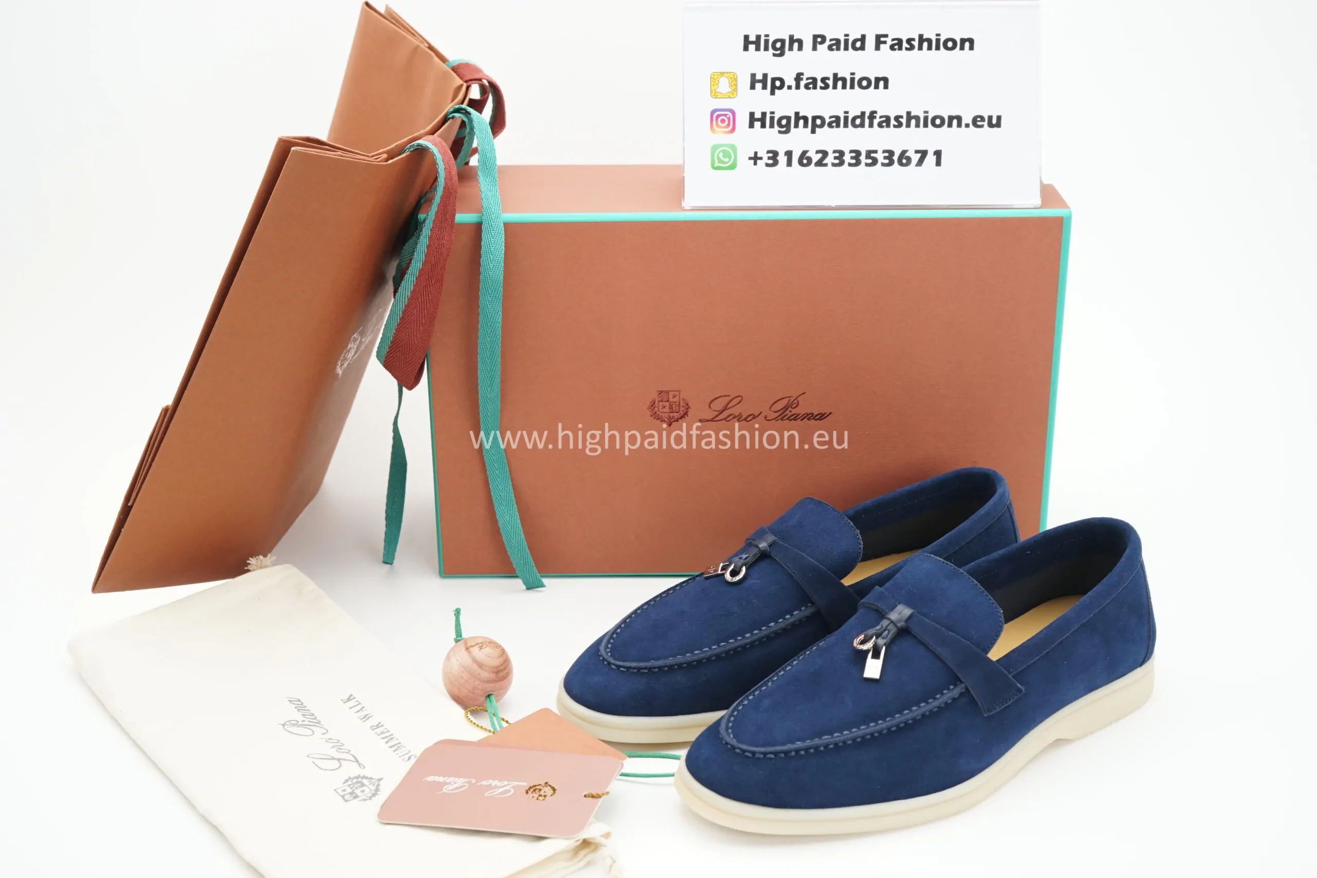 Loro Piana Summer Walk Navy - Afbeelding 2