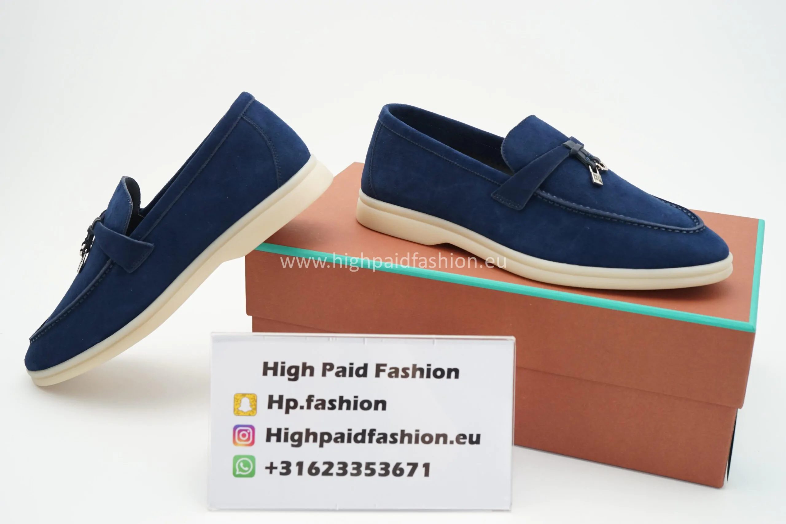 Loro Piana Summer Walk Navy - Afbeelding 3