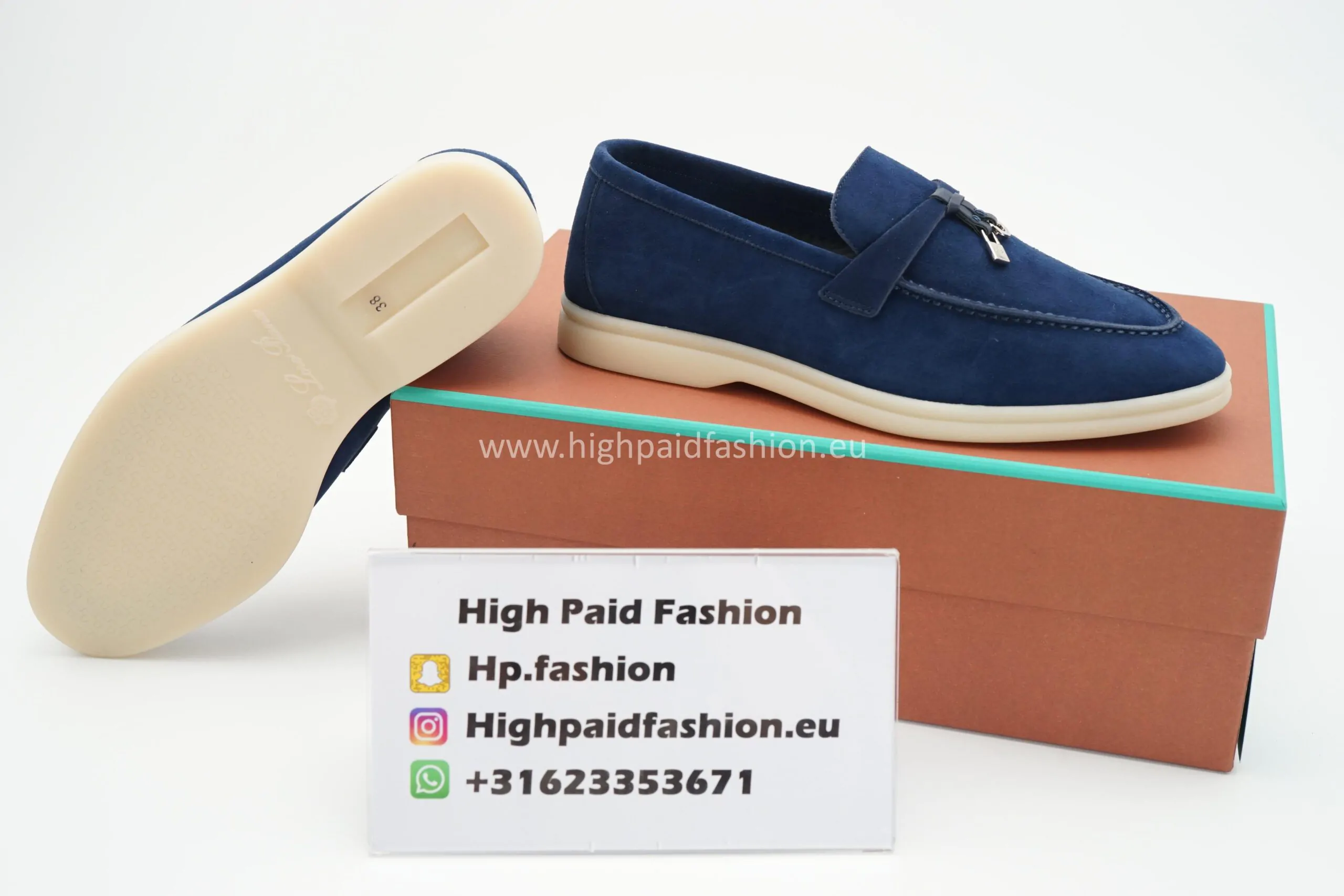 Loro Piana Summer Walk Navy - Afbeelding 4