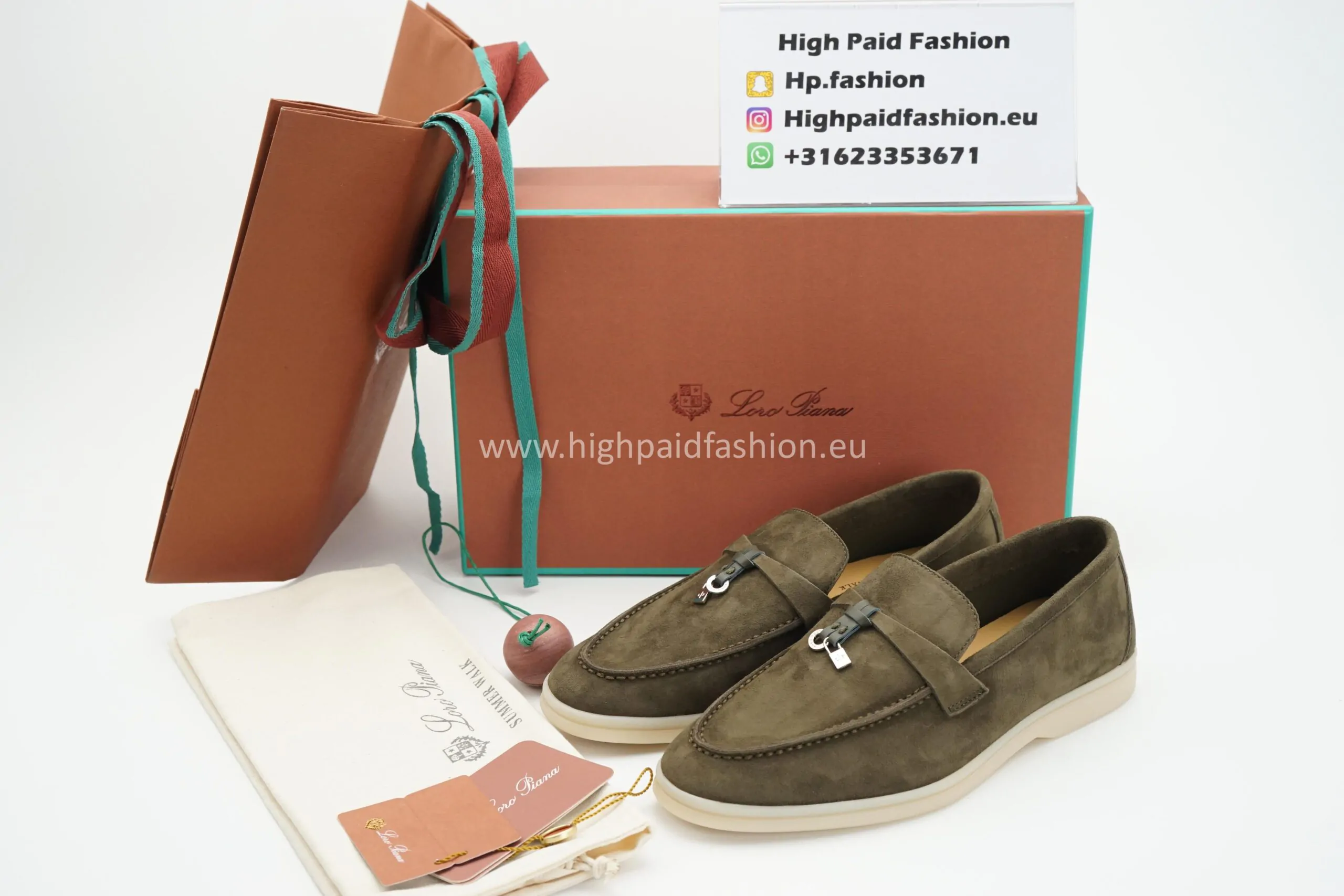 Loro Piana Summer Walk Olive - Afbeelding 2