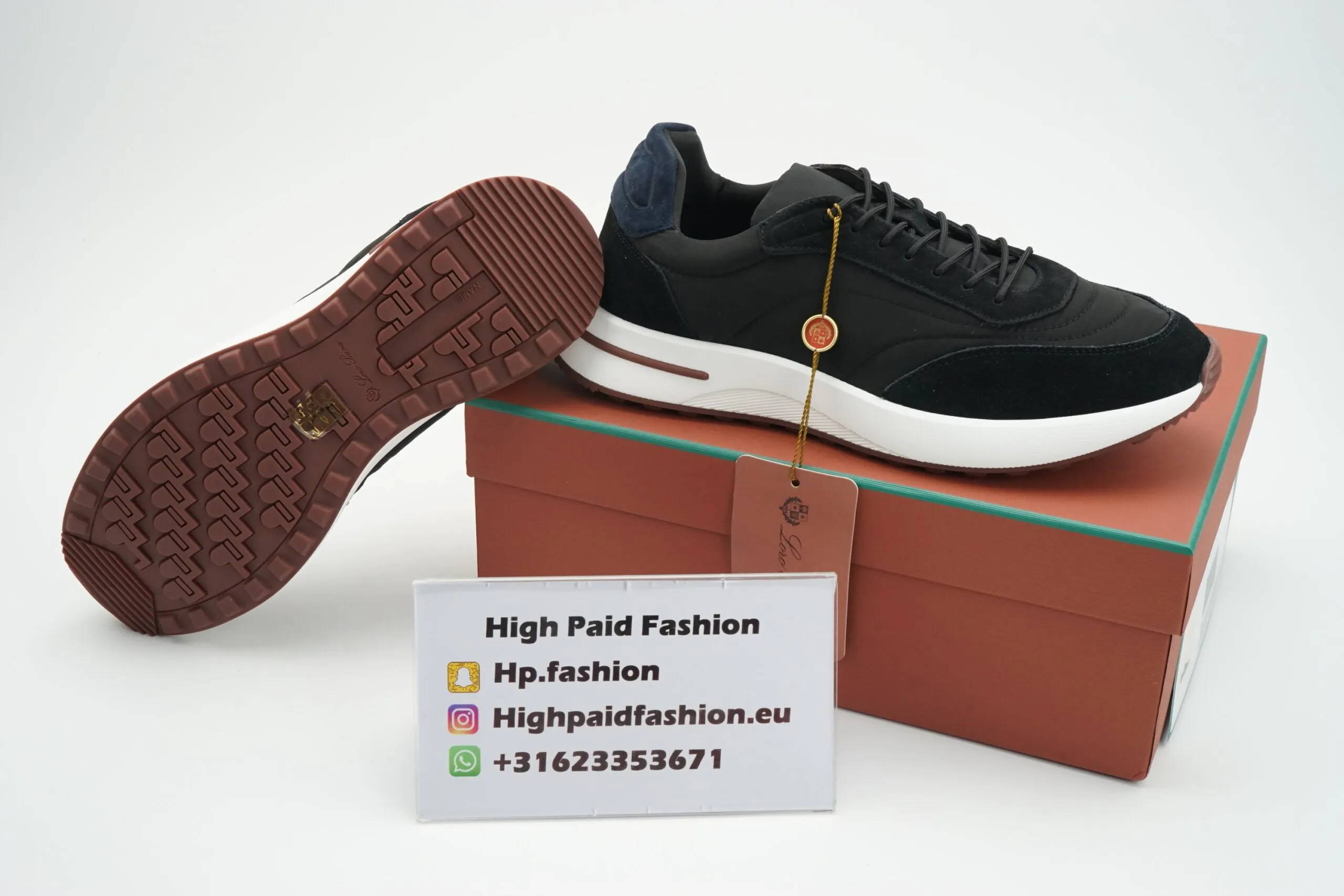 Loro Piana Weekend Walk Black - Afbeelding 4