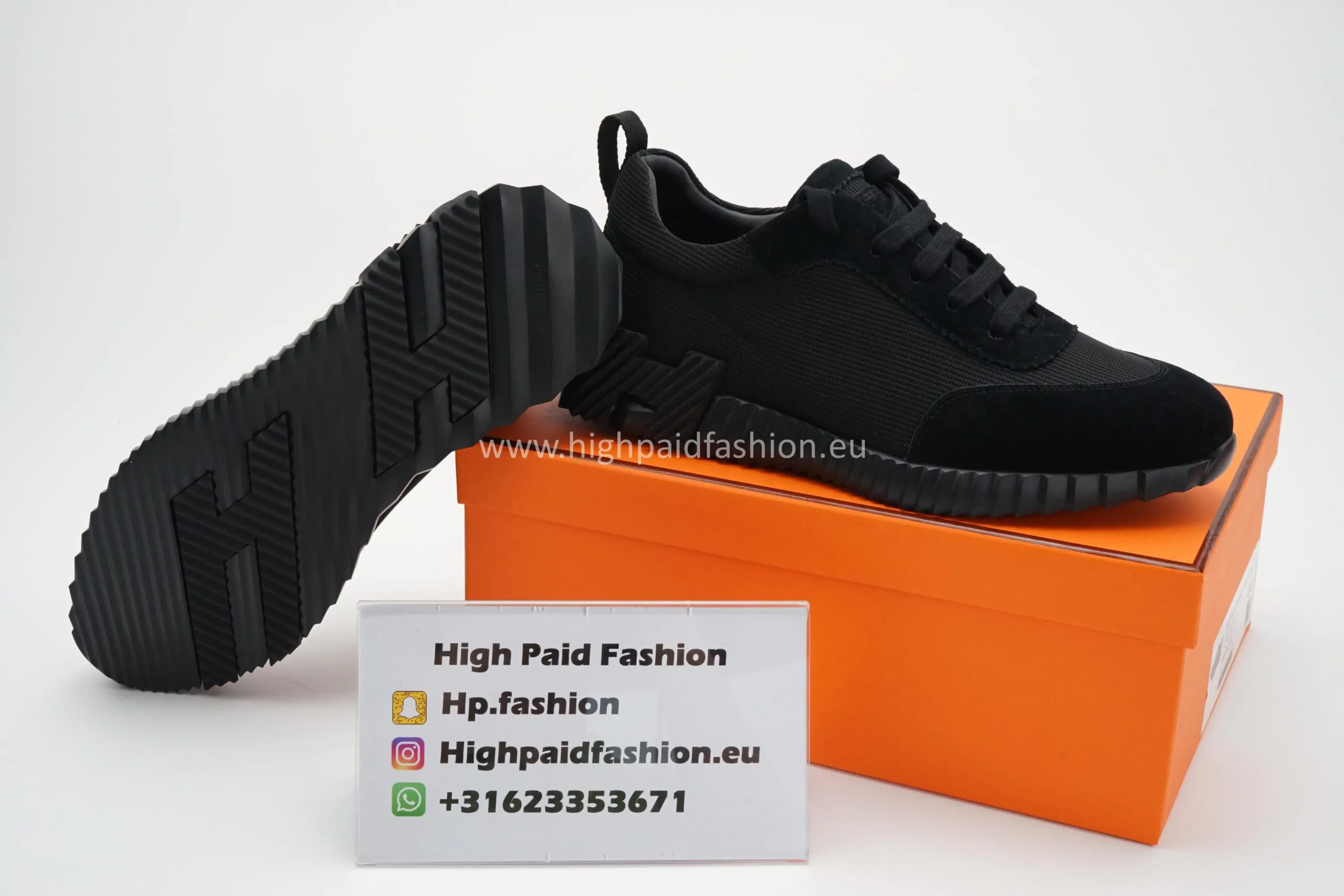 Hermes Bouncing Black On Black - Afbeelding 3