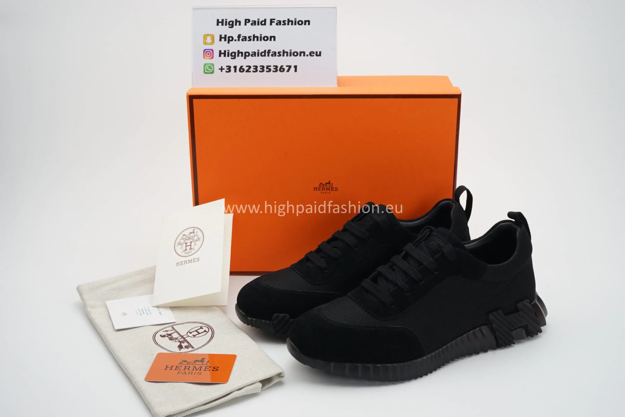 Hermes Bouncing Black On Black - Afbeelding 2