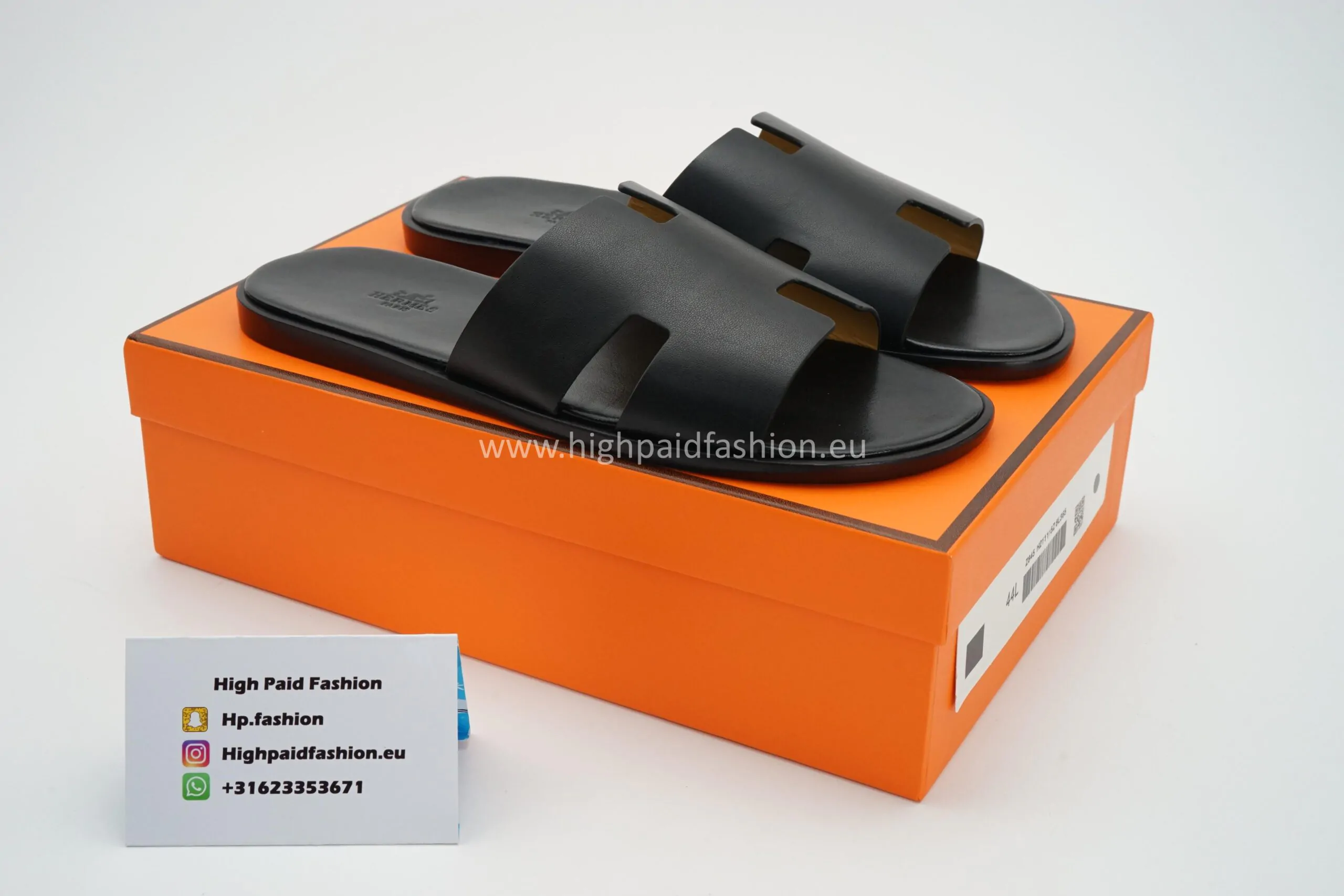 Hermes Izmir Sandals Tripple Black