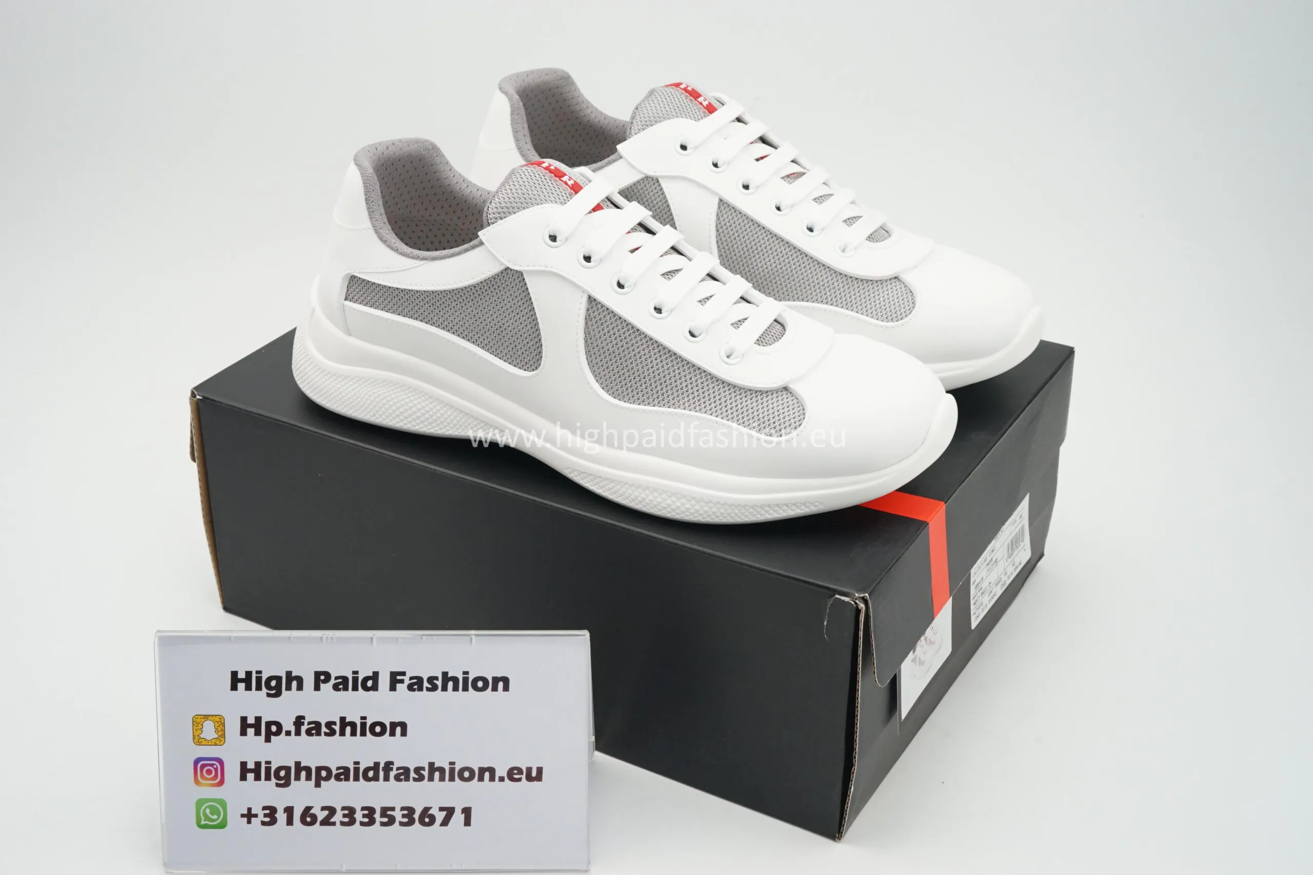 Prada America Cup Rubber White