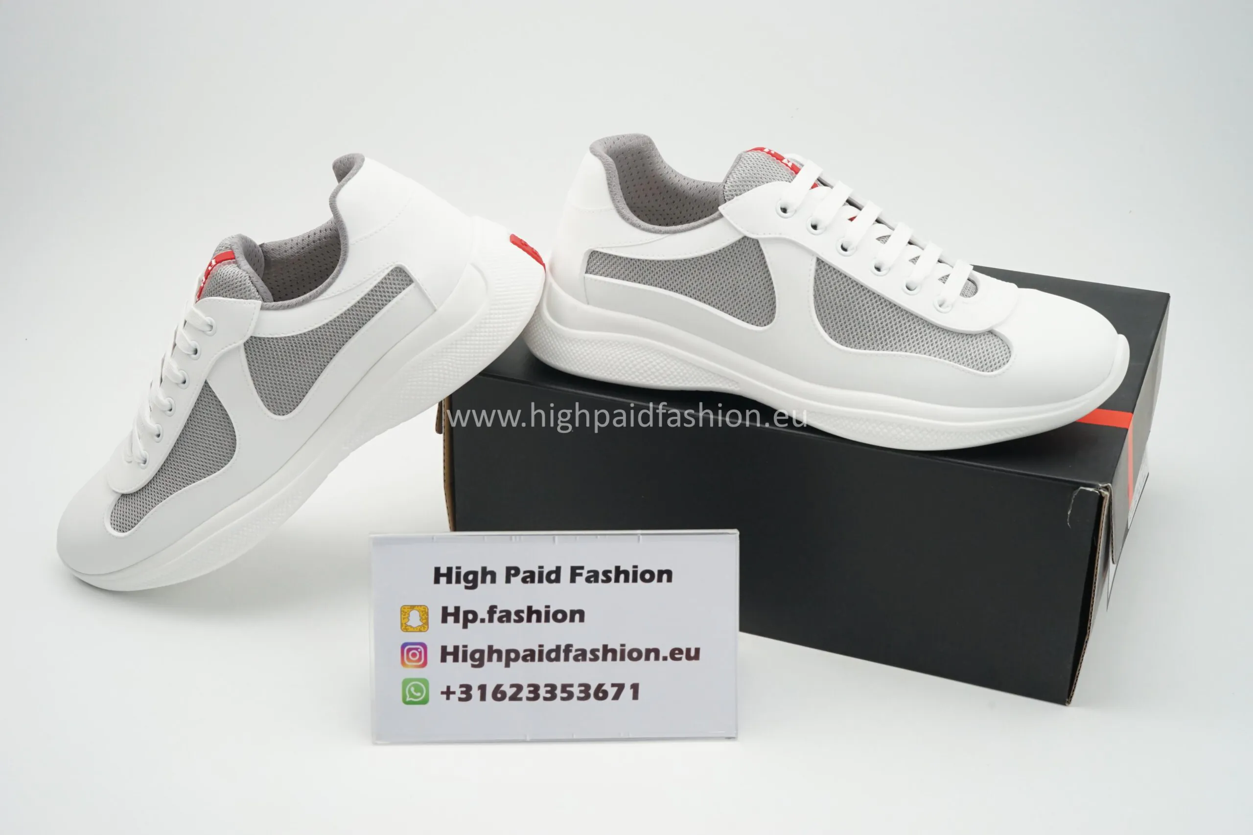 Prada America Cup Rubber White - Afbeelding 3