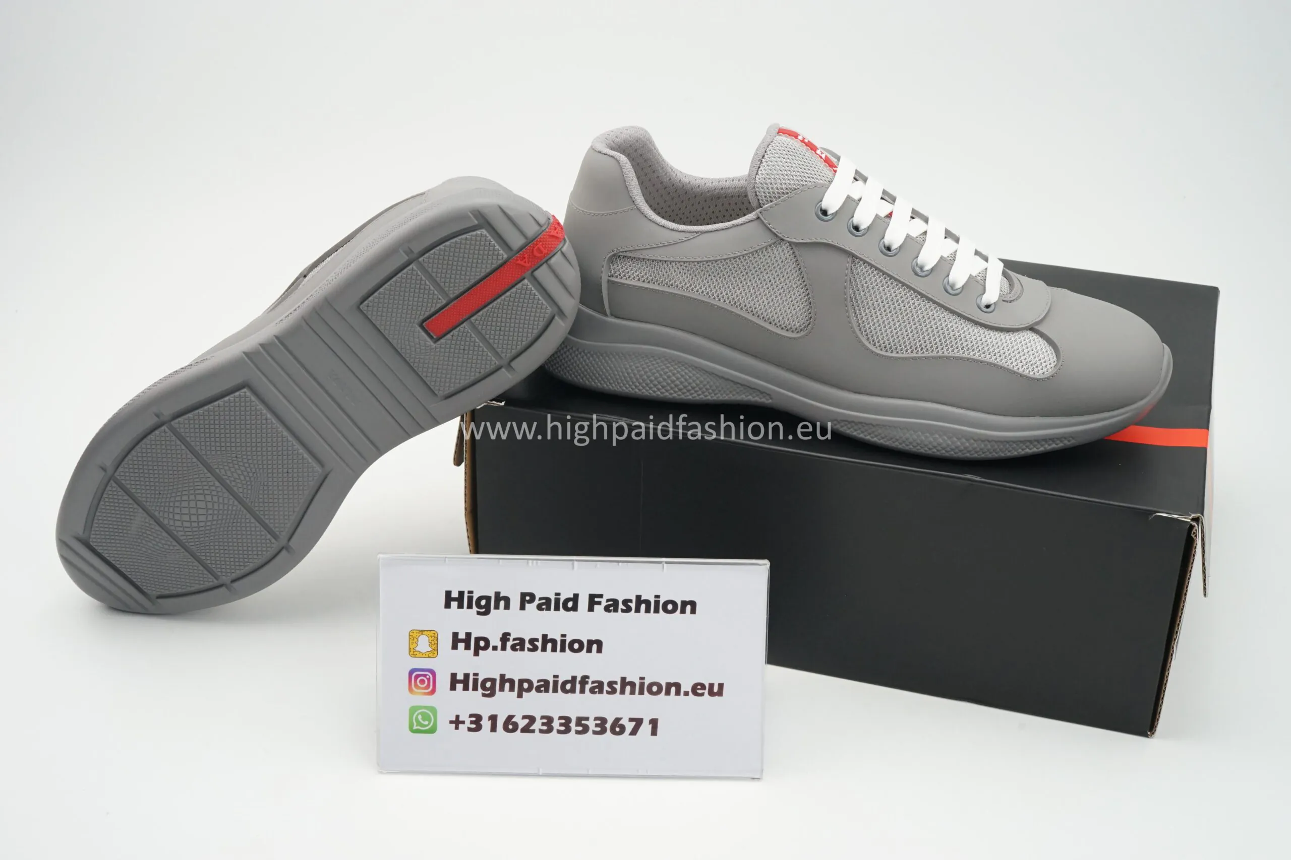 Prada America Cup Rubber Grey - Afbeelding 4