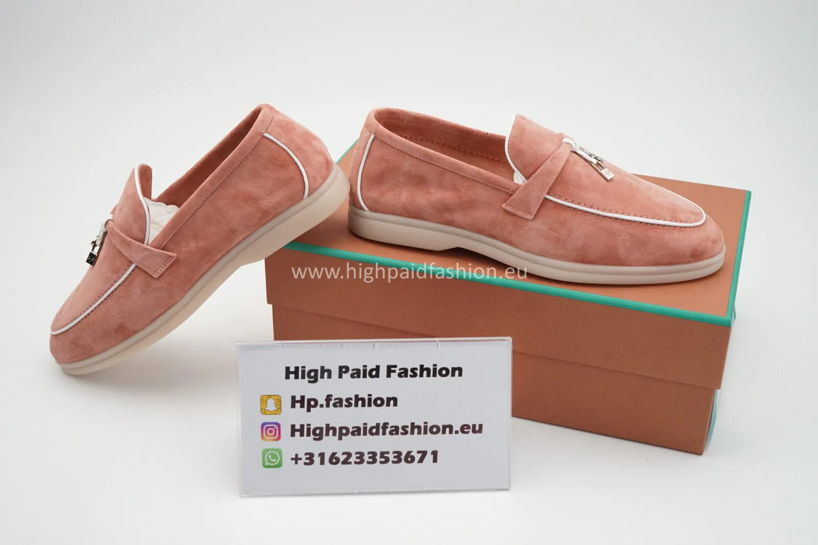 Loro Piana Babouche Charm Walk Loafers Pink - Afbeelding 3