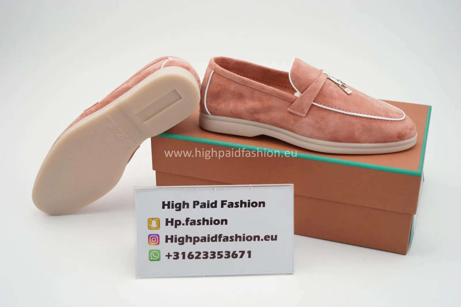 Loro Piana Babouche Charm Walk Loafers Pink - Afbeelding 4