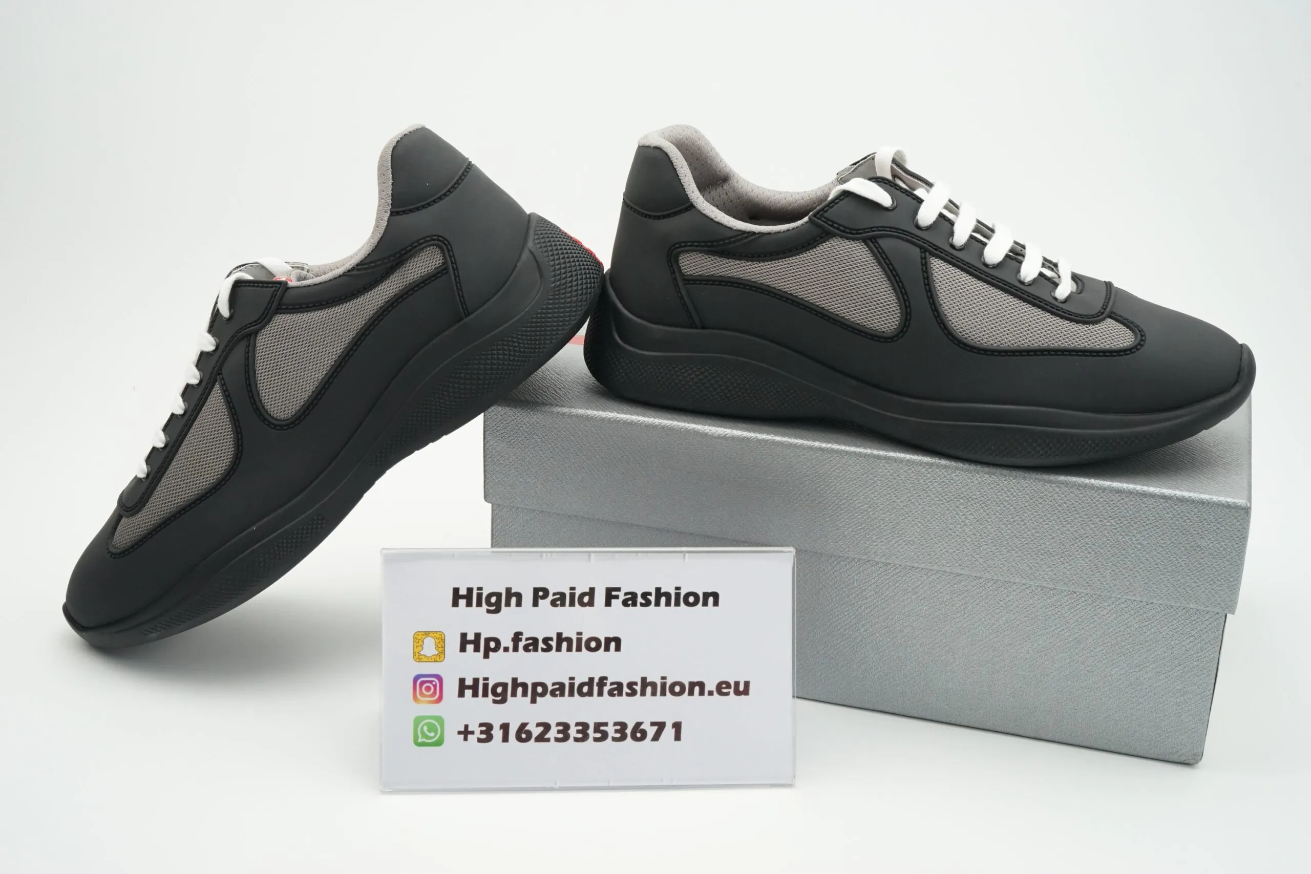 Prada America Cup Rubber Black - Afbeelding 3