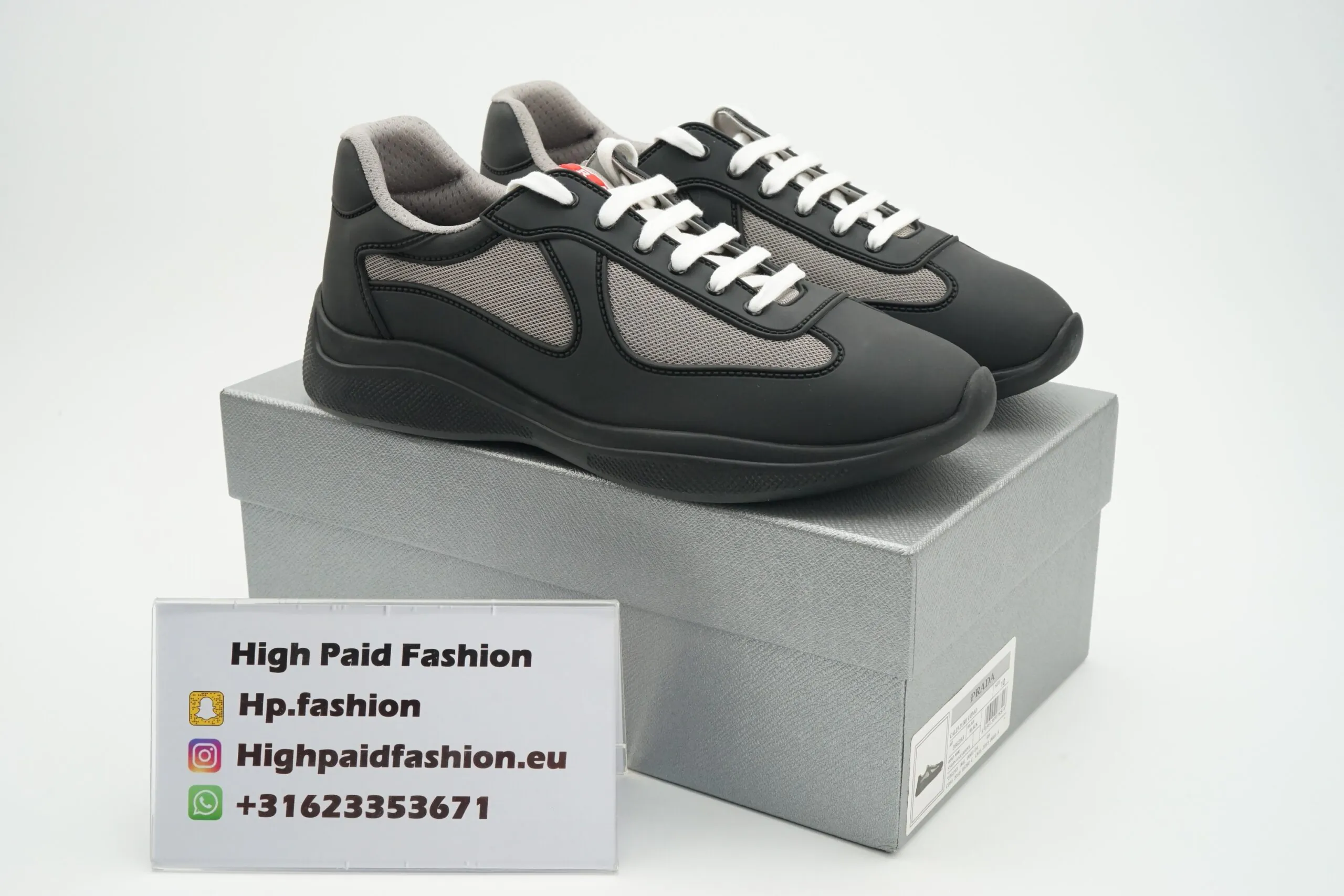 Prada America Cup Rubber Black