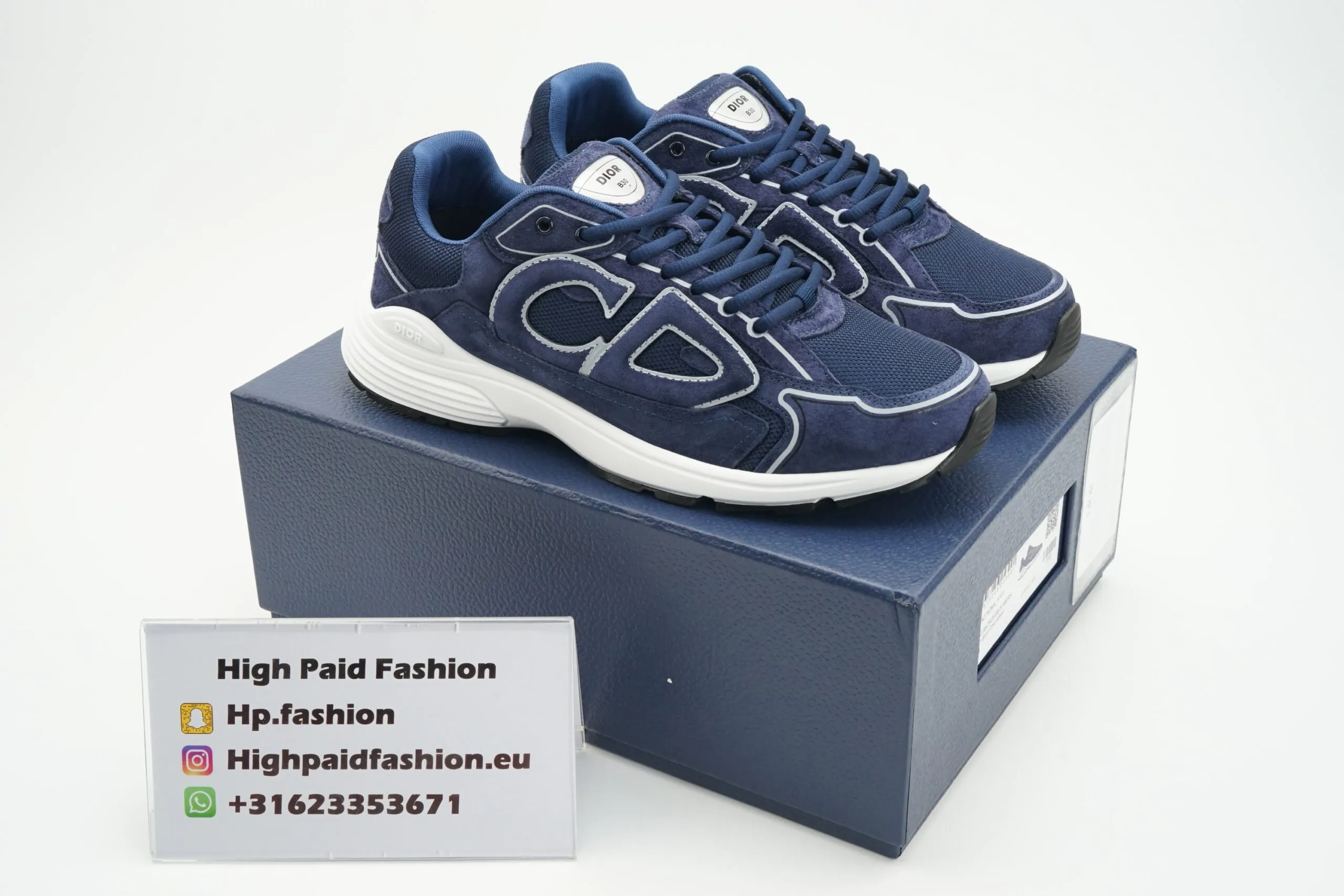 Dior B30 Blue Cow Velvet