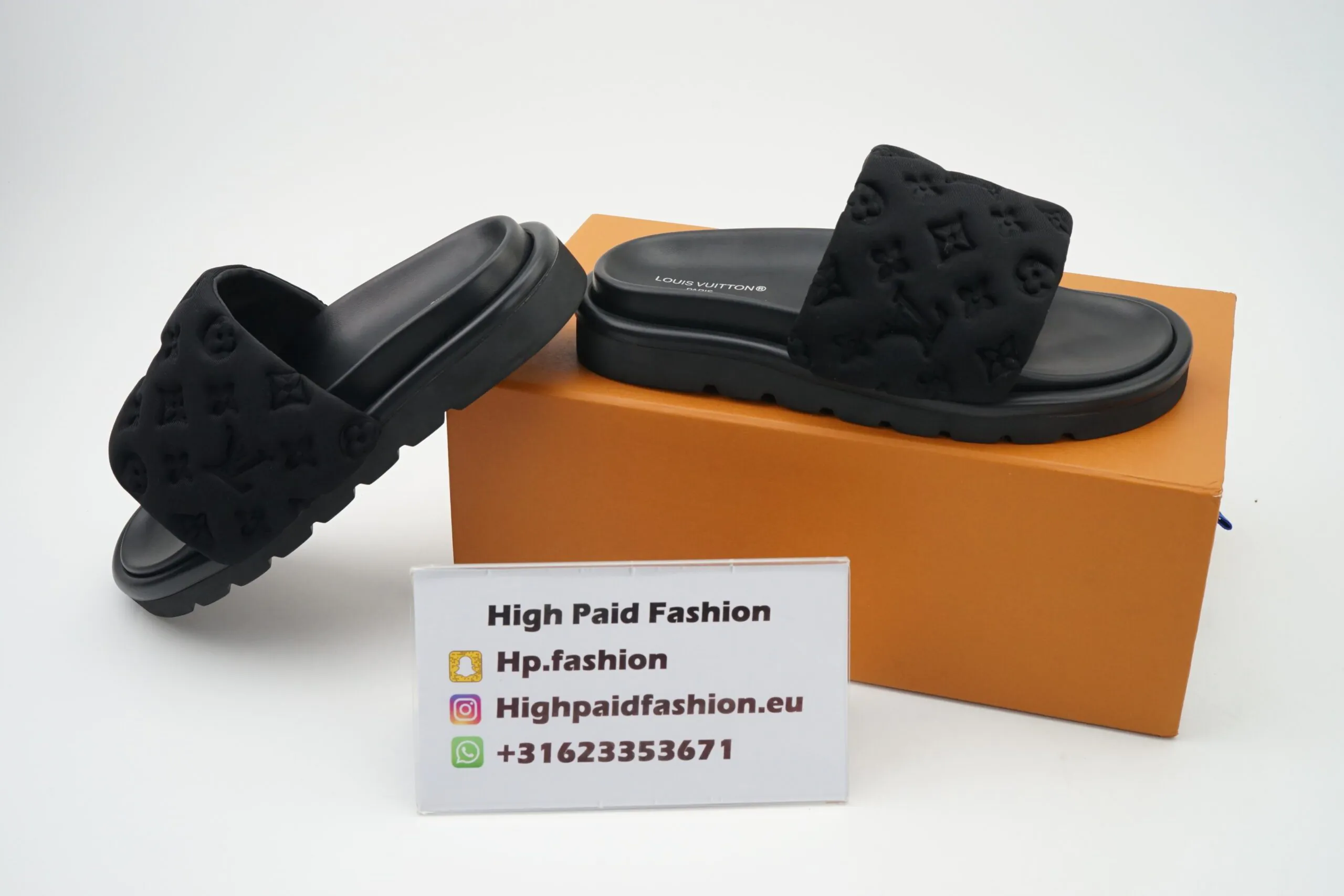 Louis Vuitton Pool Pillow Flat Comfort Mule Sandels Black - Afbeelding 3