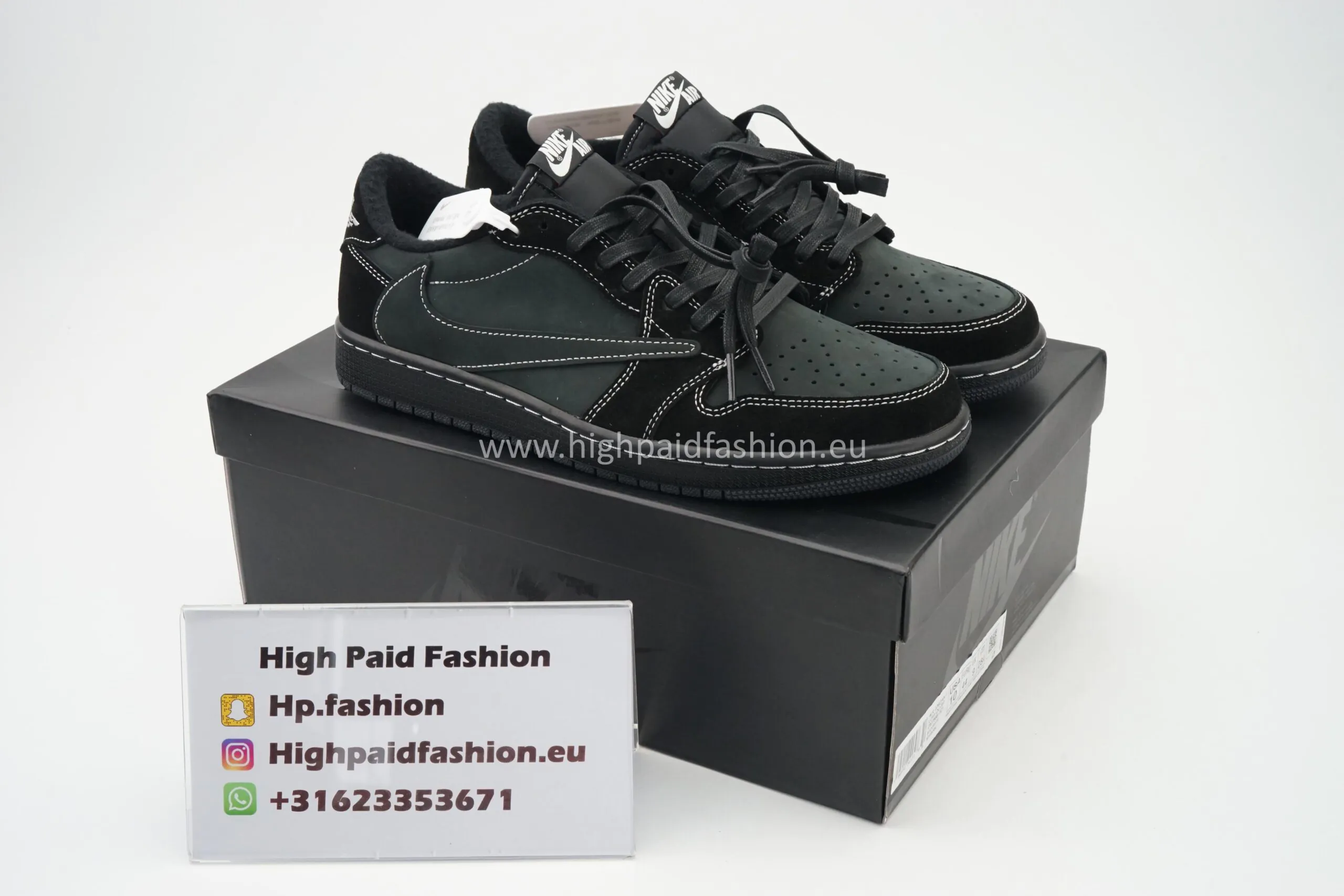 Nike Travis Scott x Air Jordan 1 Retro Low Black Phantom