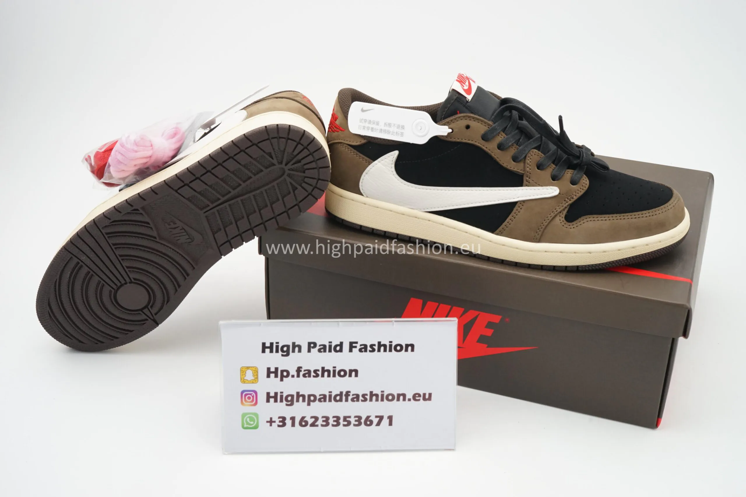 Nike Travis Scott x Air Jordan 1 Mocha - Afbeelding 4