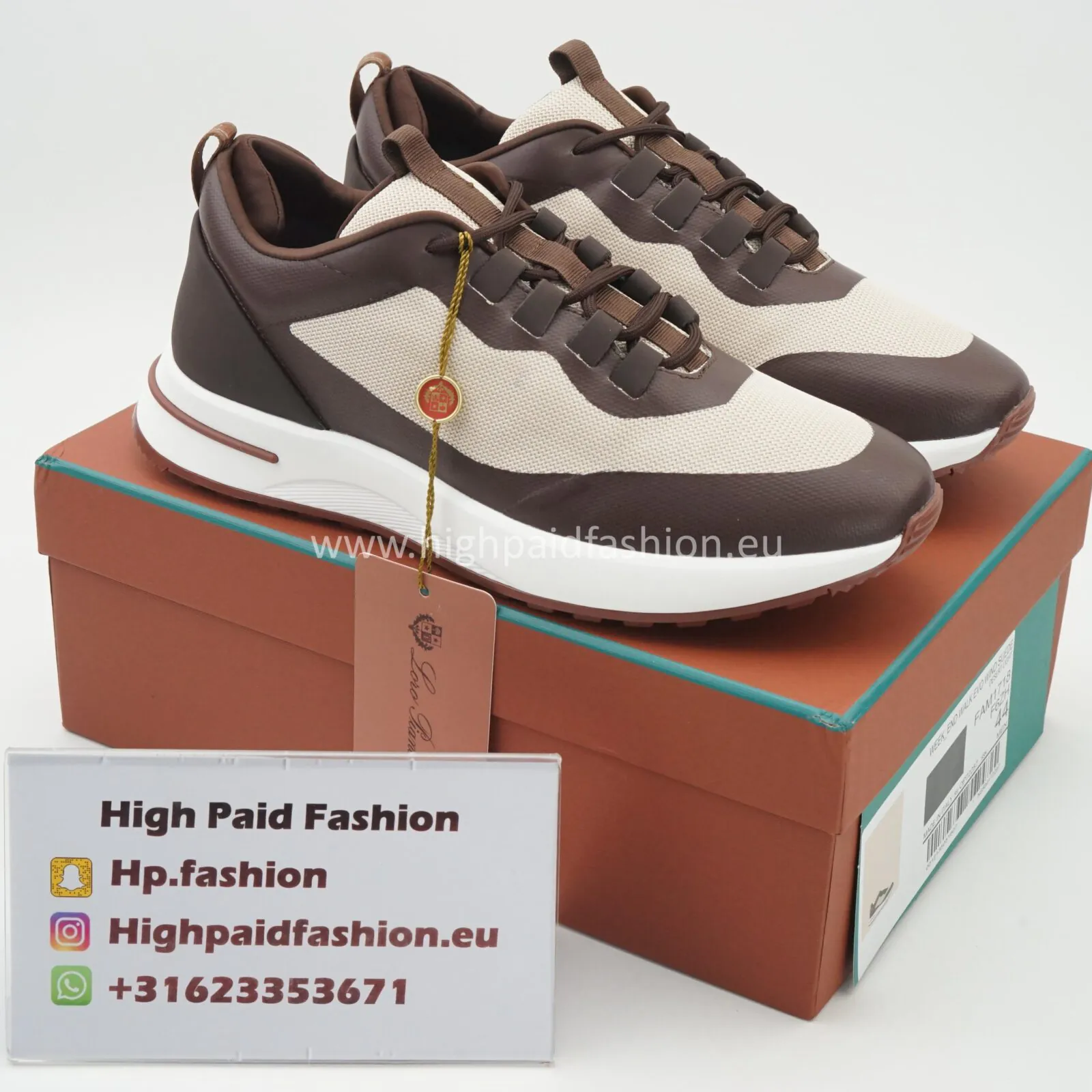 Loro Piana Week End Walk Sneakers Technical Mesh Desert Light