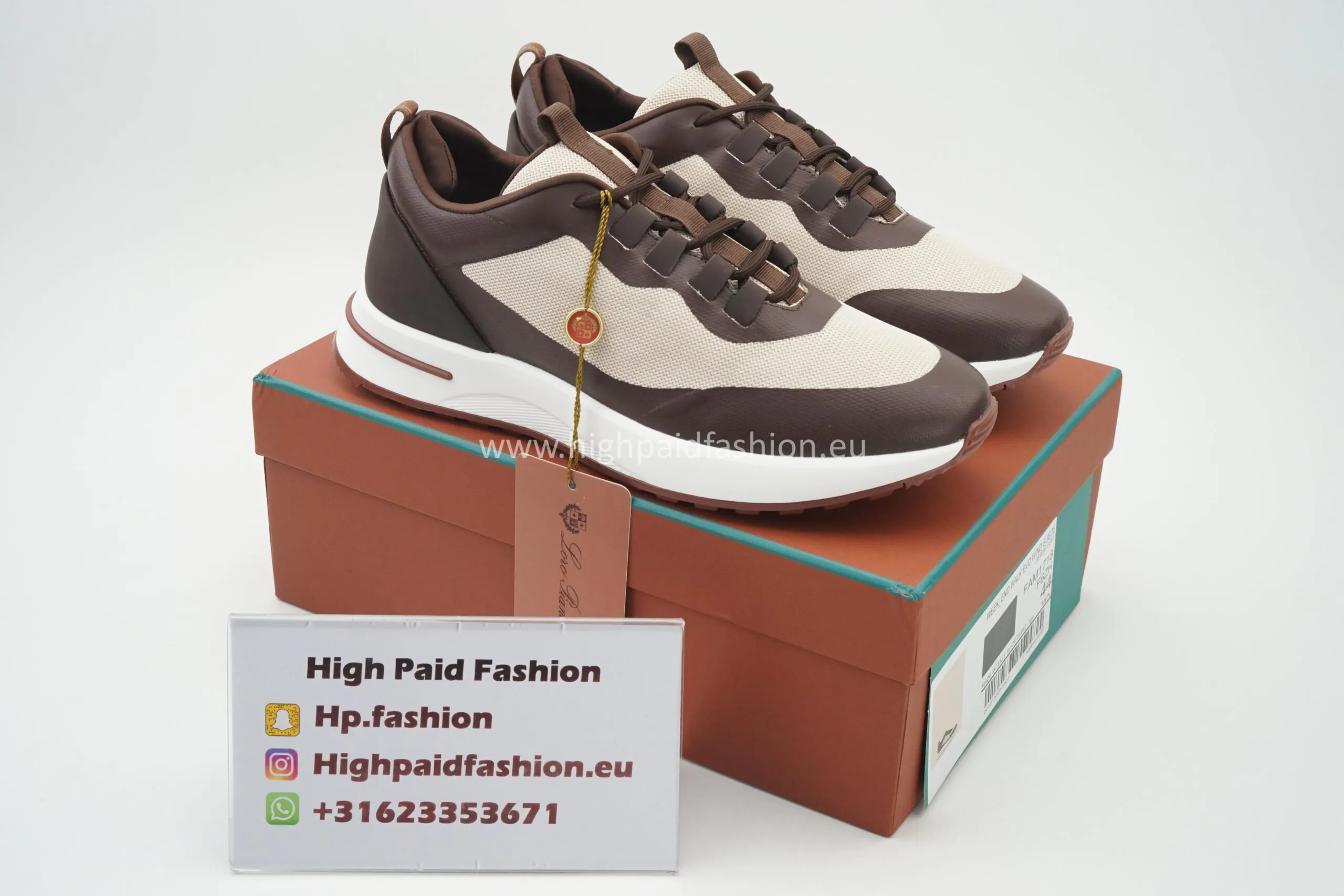 Loro Piana Week End Walk Sneakers Technical Mesh Desert Light