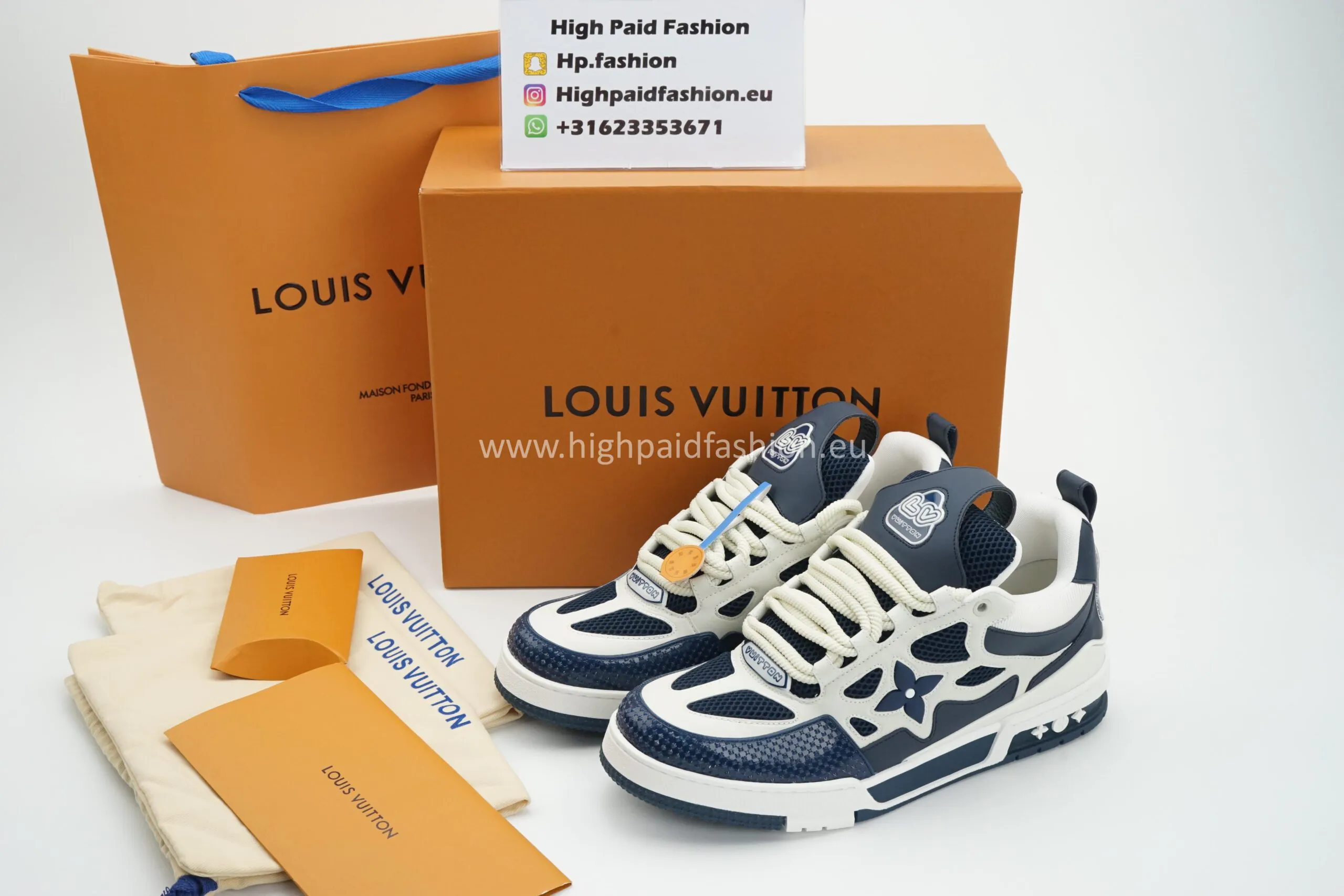 LV Skate Sneaker Blue - Afbeelding 2