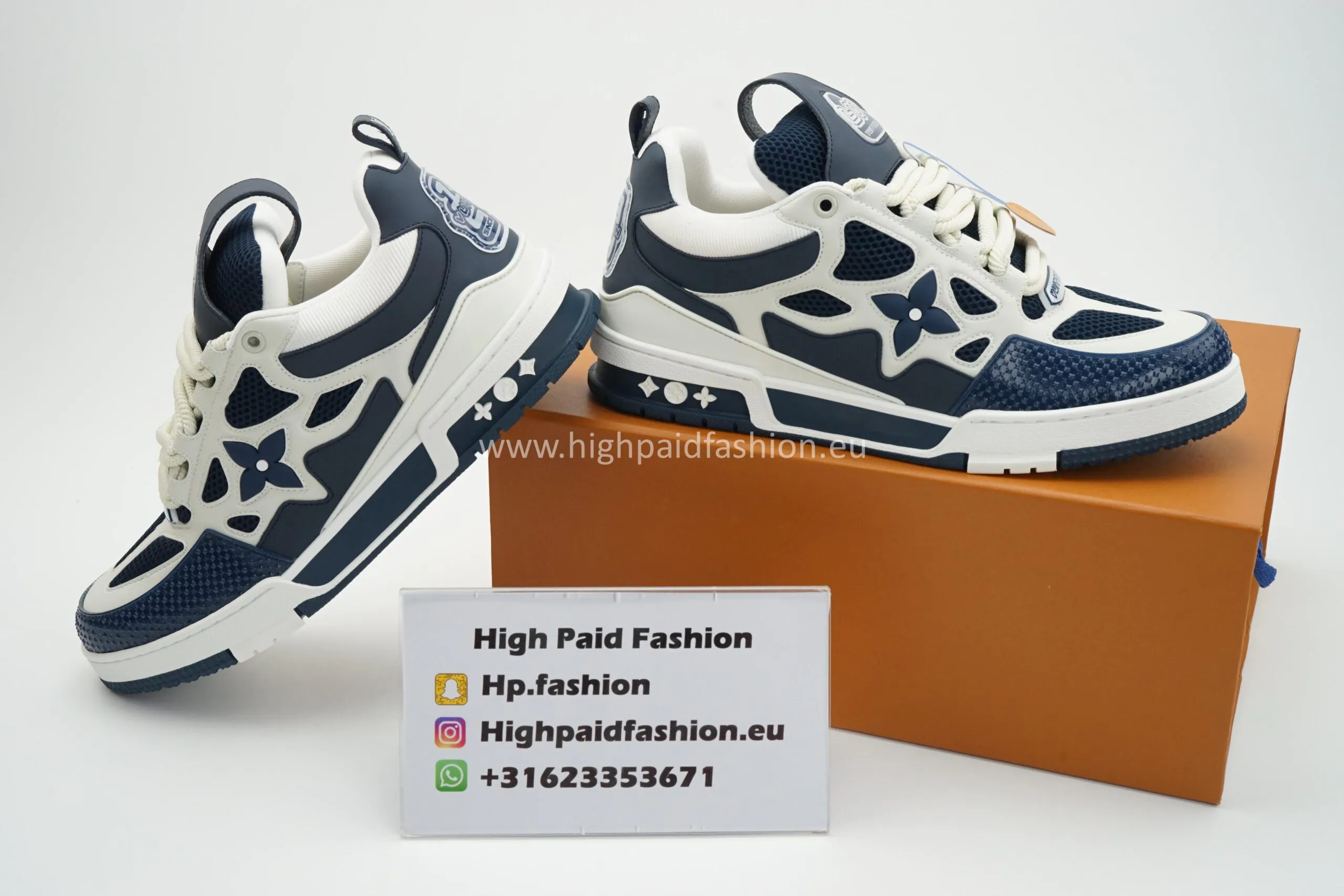 LV Skate Sneaker Blue - Afbeelding 3