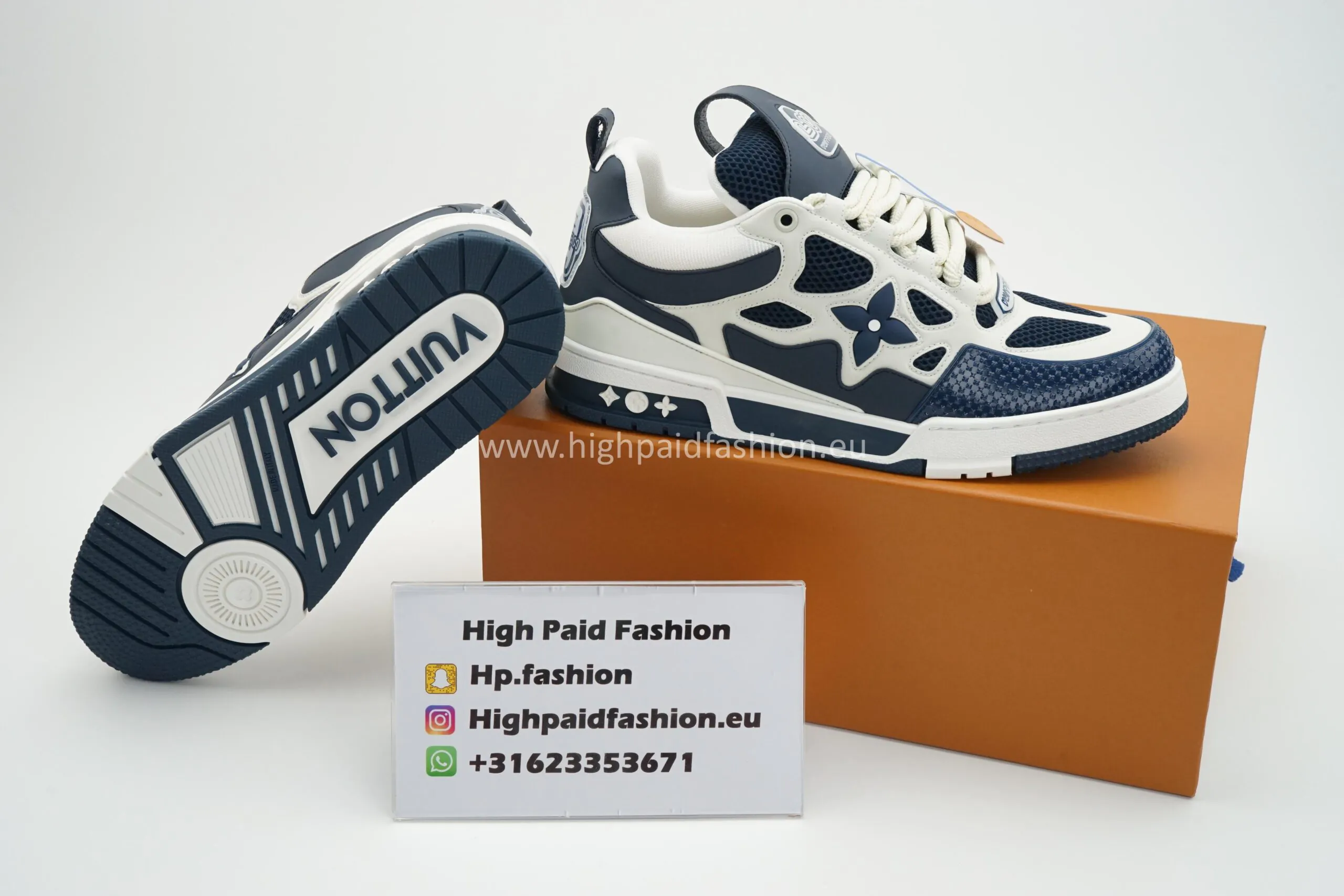 LV Skate Sneaker Blue - Afbeelding 4