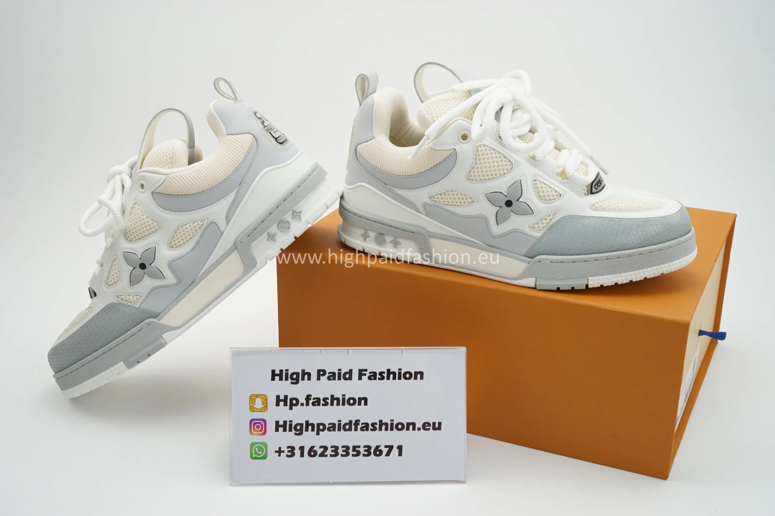 LV Skate Sneaker Grey/White - Afbeelding 3