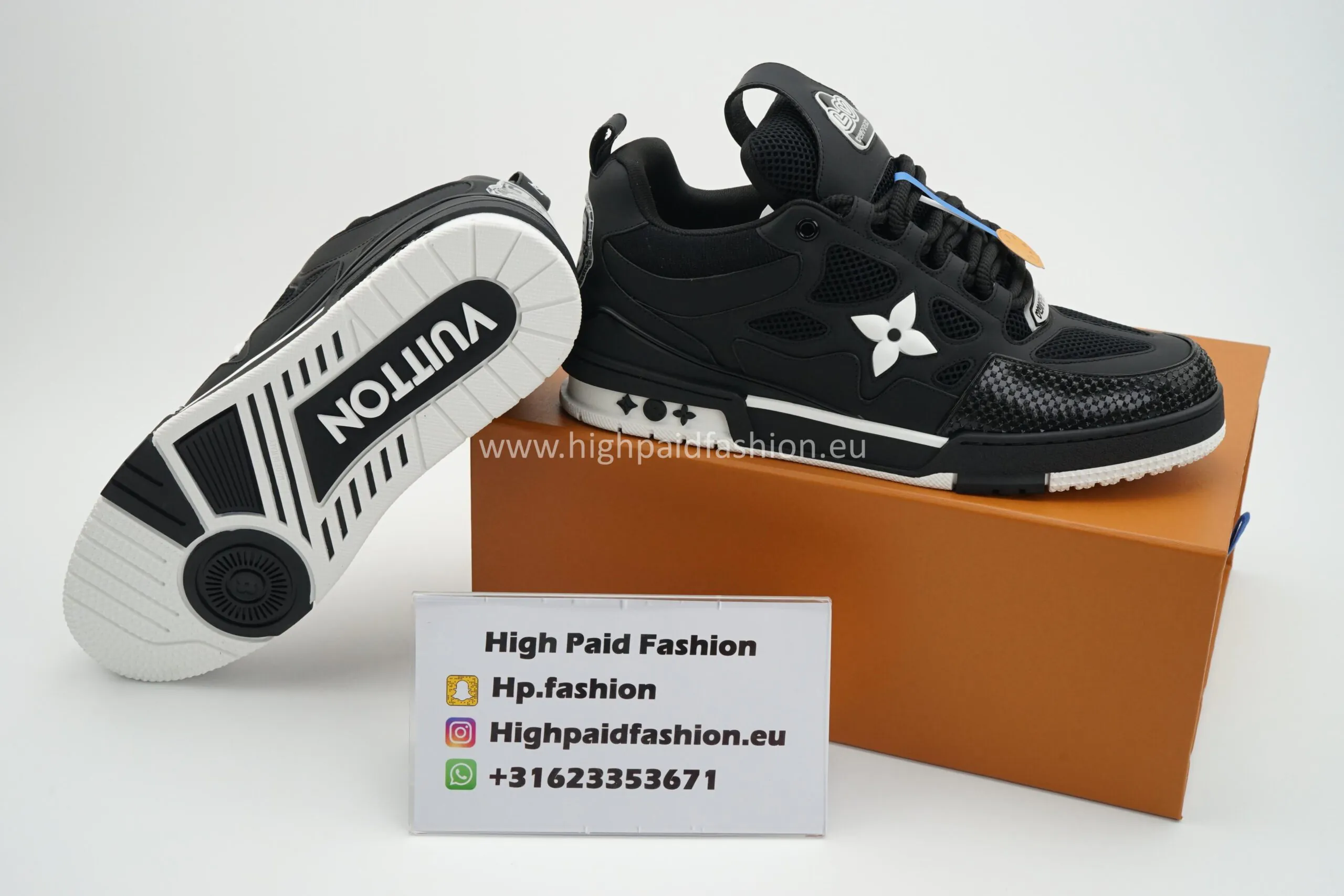 LV Skate Sneaker Black - Afbeelding 4